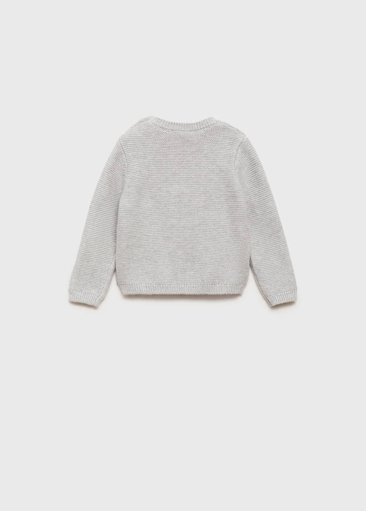 Knit pocket sweater — Medium Heather Grey