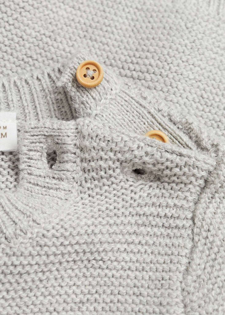 Knit pocket sweater — Medium Heather Grey