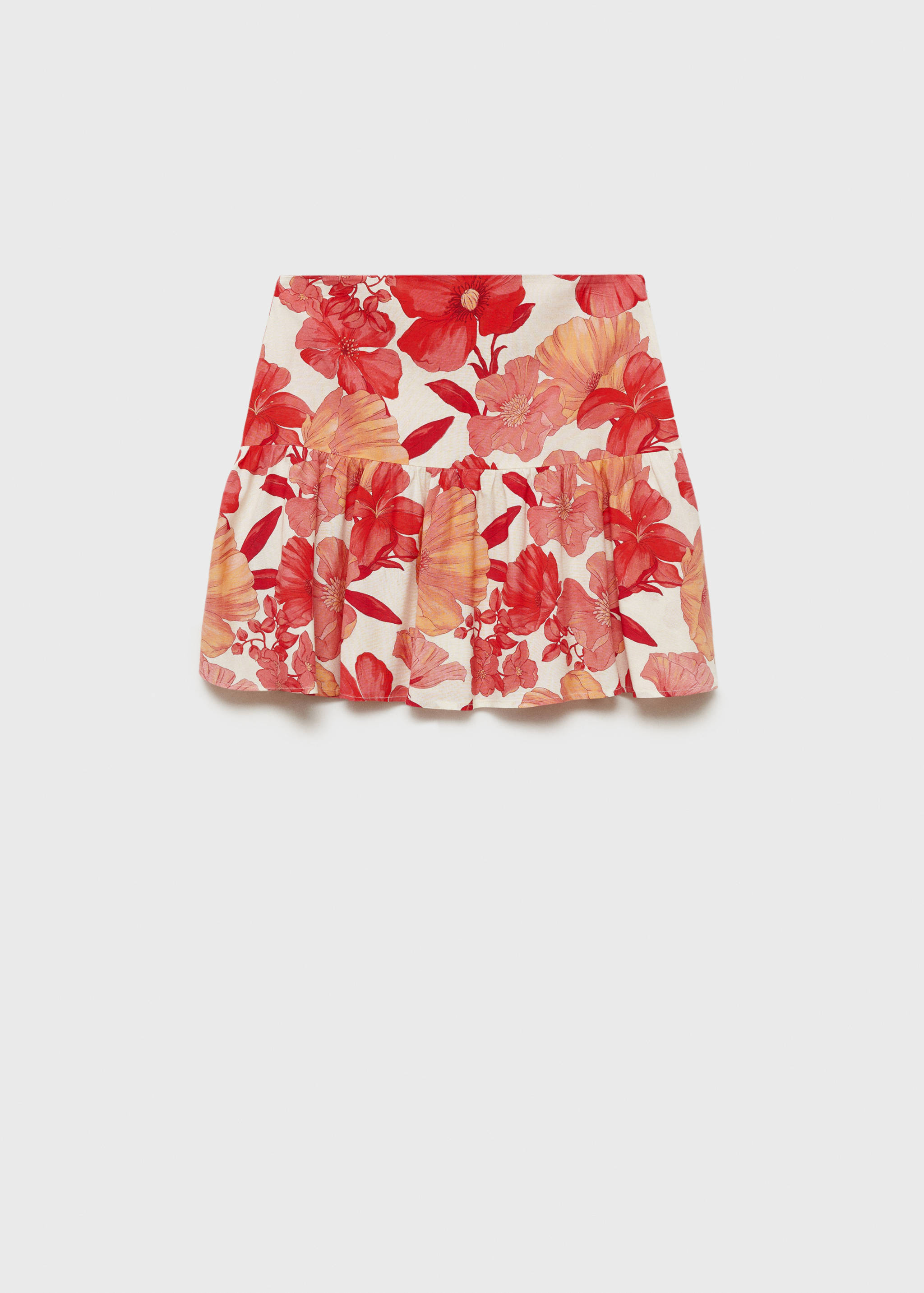 Jupe volantée fleurie - Article sans modèle