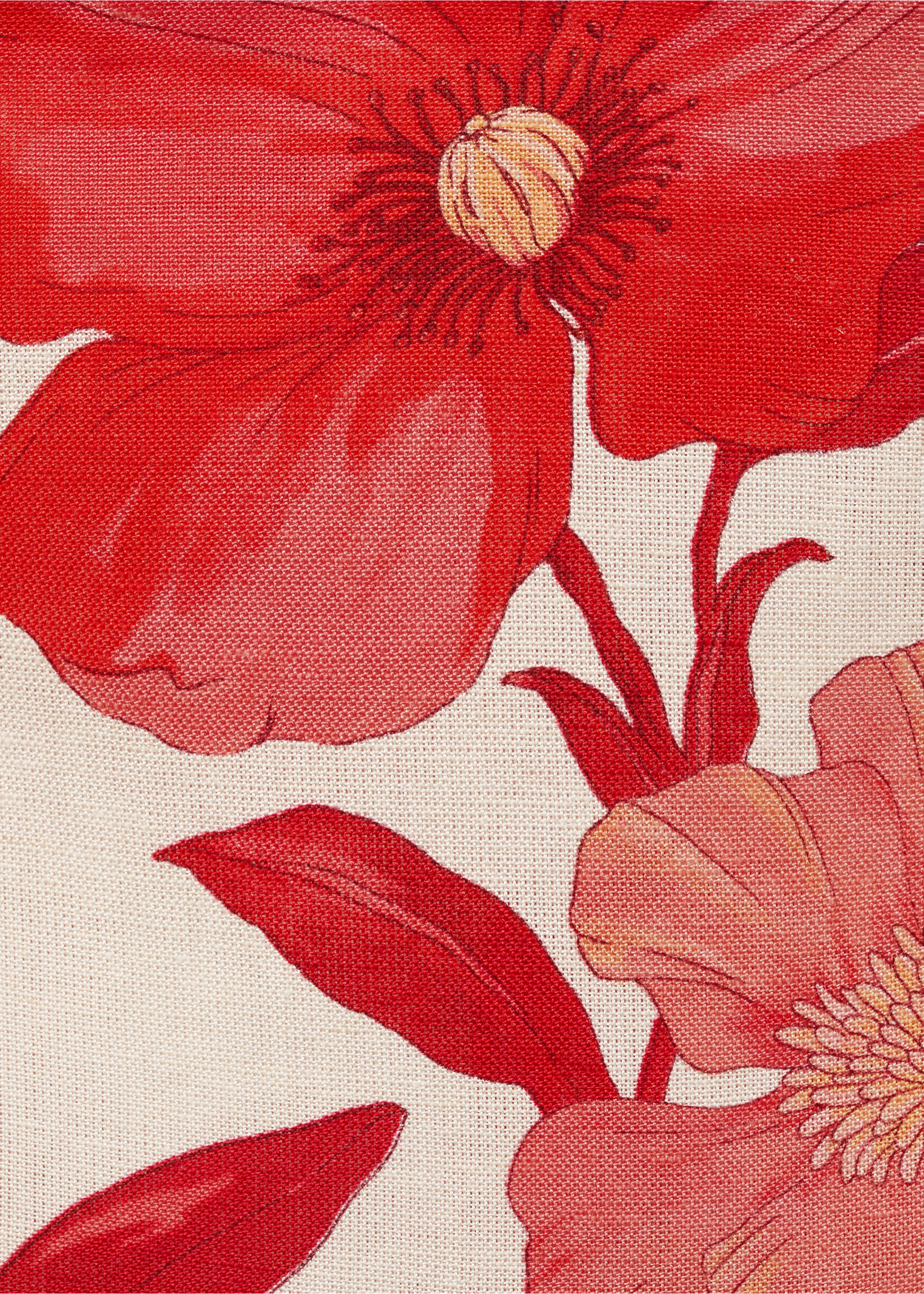 Jupe volantée fleurie - Détail de l'article 8, Rouge. Ref: 87042532-00.