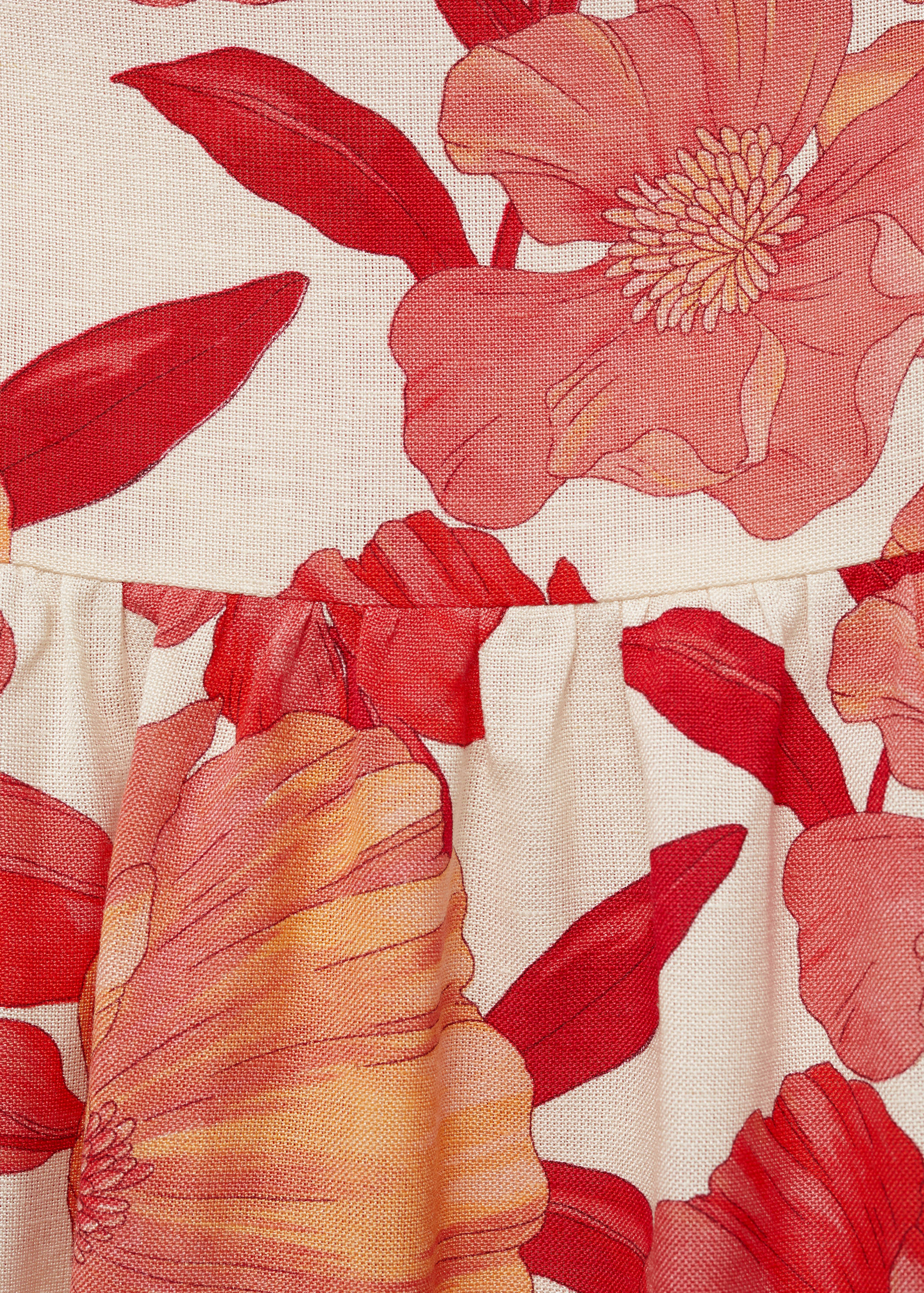 Jupe volantée fleurie - Détail de l'article 0