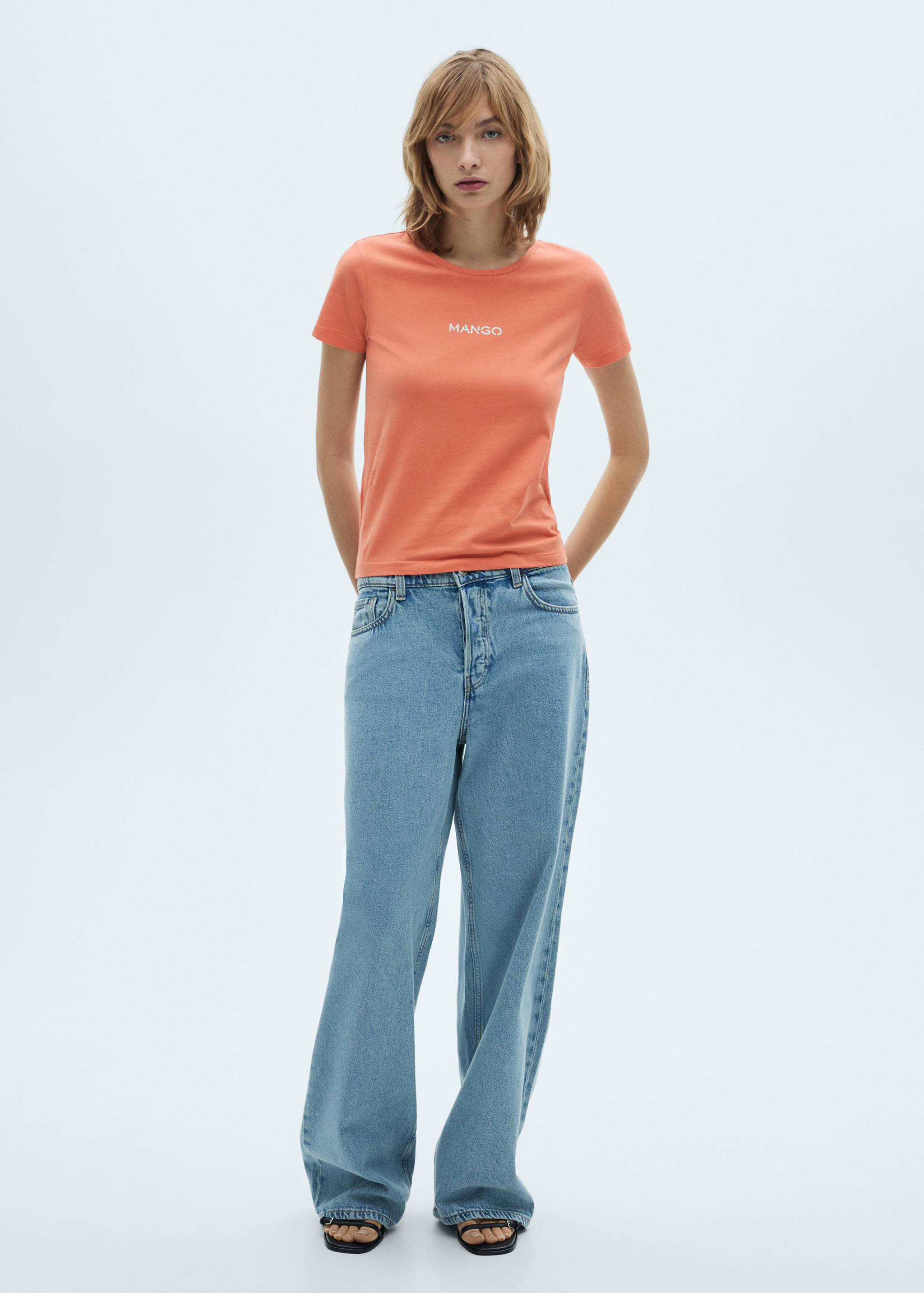 T-shirt logo en coton - Plan général