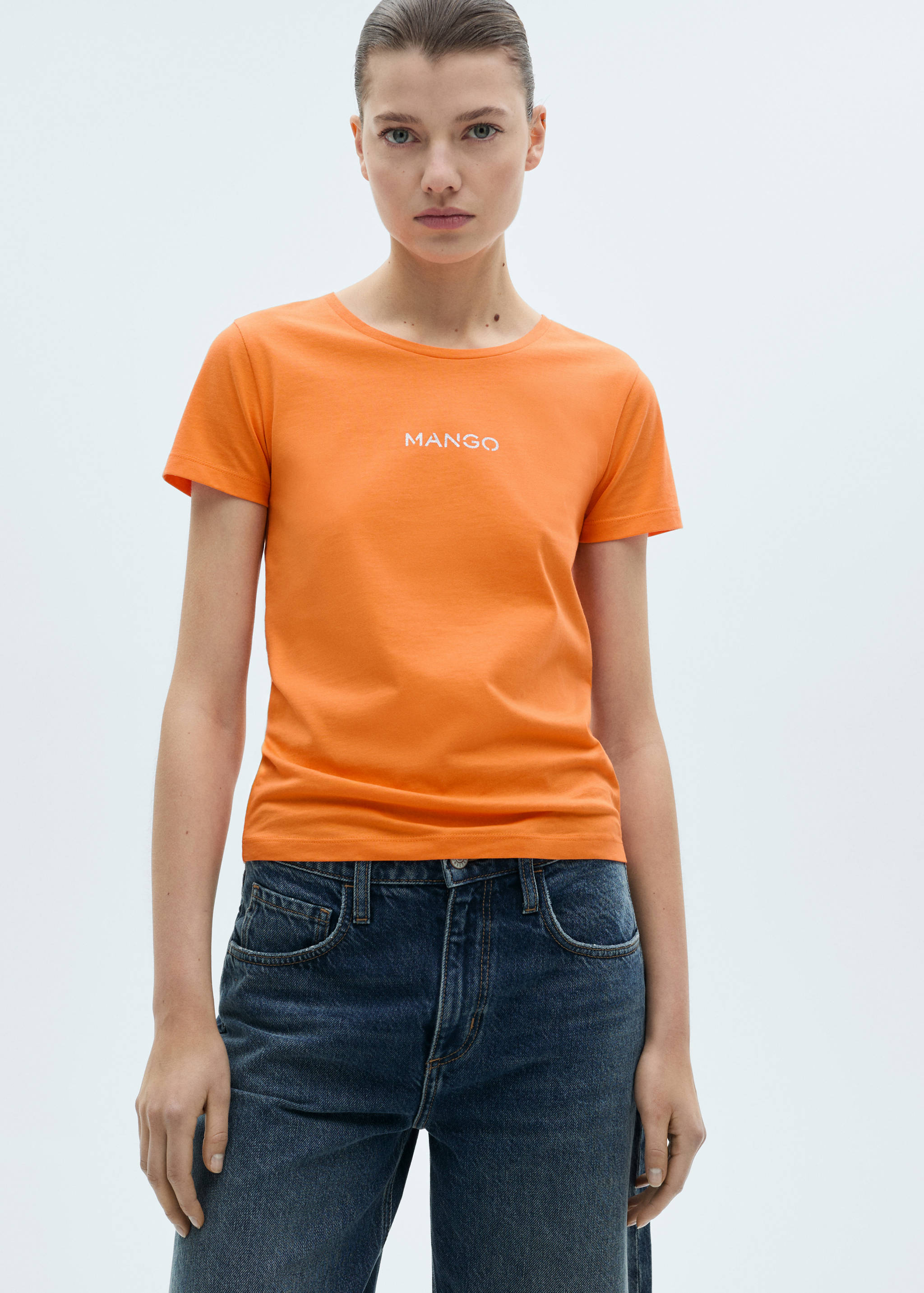 T-shirt logo en coton - Plan moyen