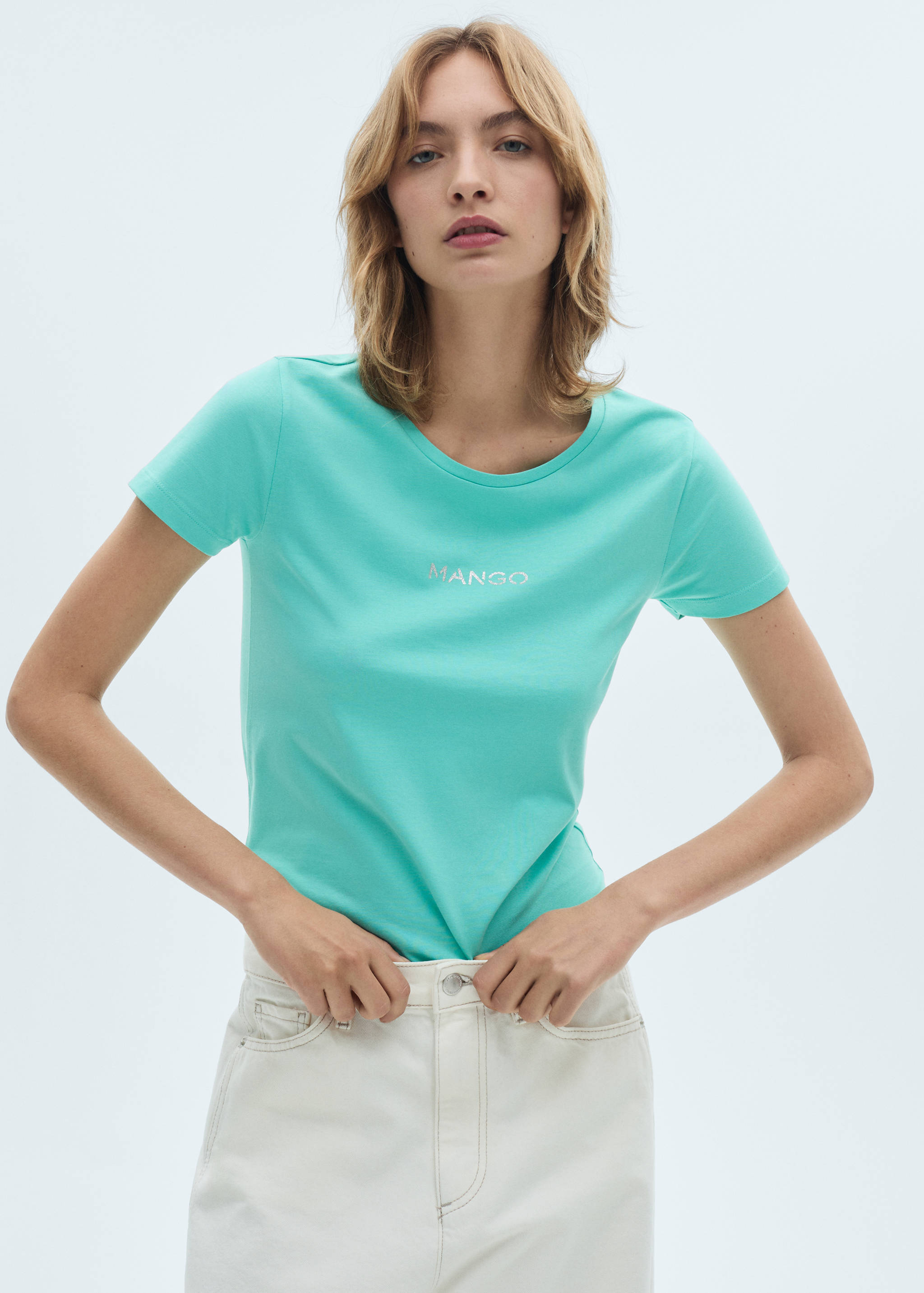 Logo cotton T-shirt - Medium plane