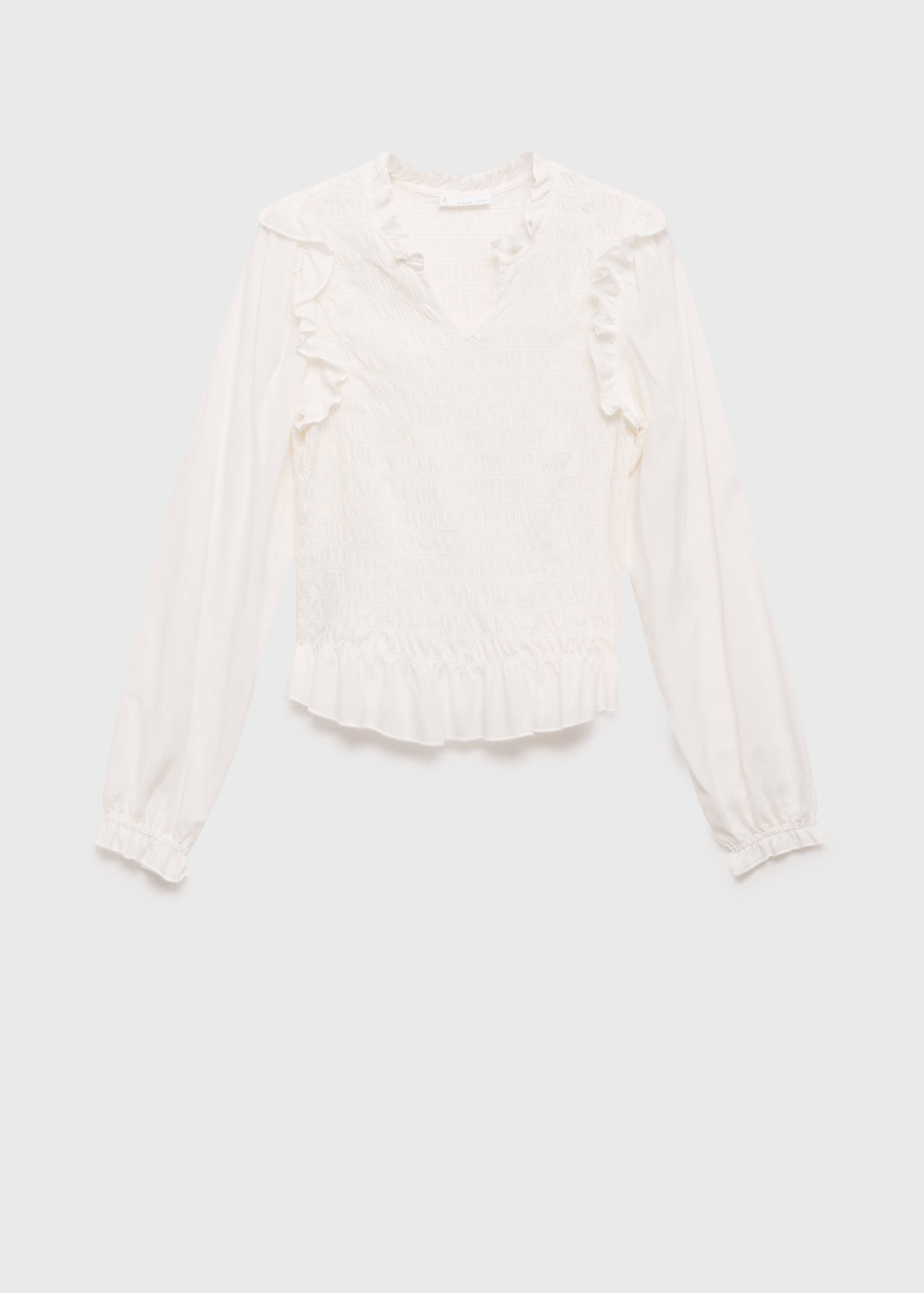 Ruched blouse with ruffles - Article without model