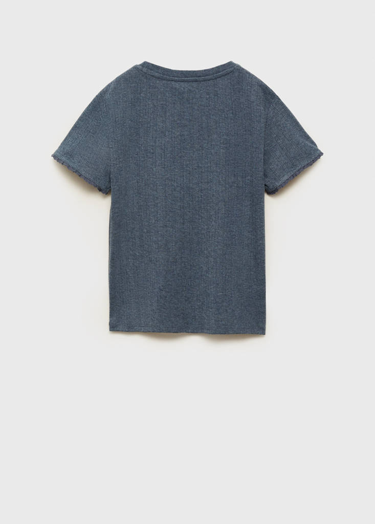 Sleeve detail t-shirt — Blue