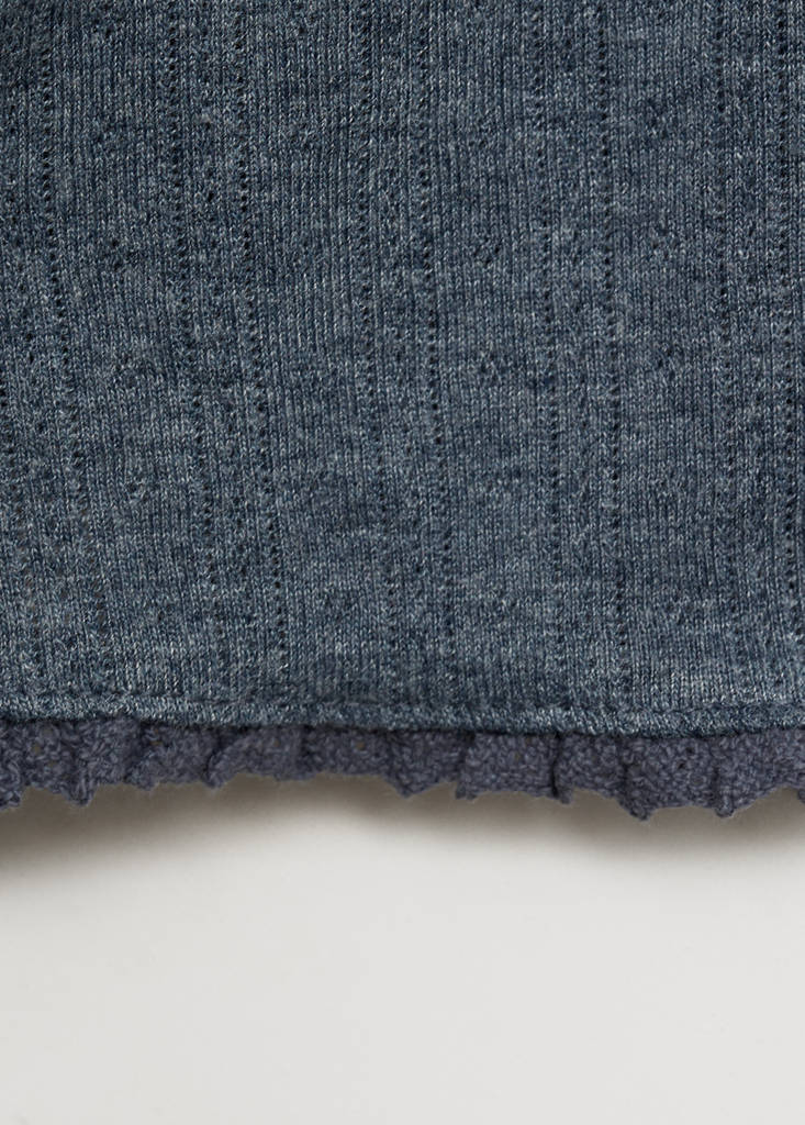 Sleeve detail t-shirt — Blue