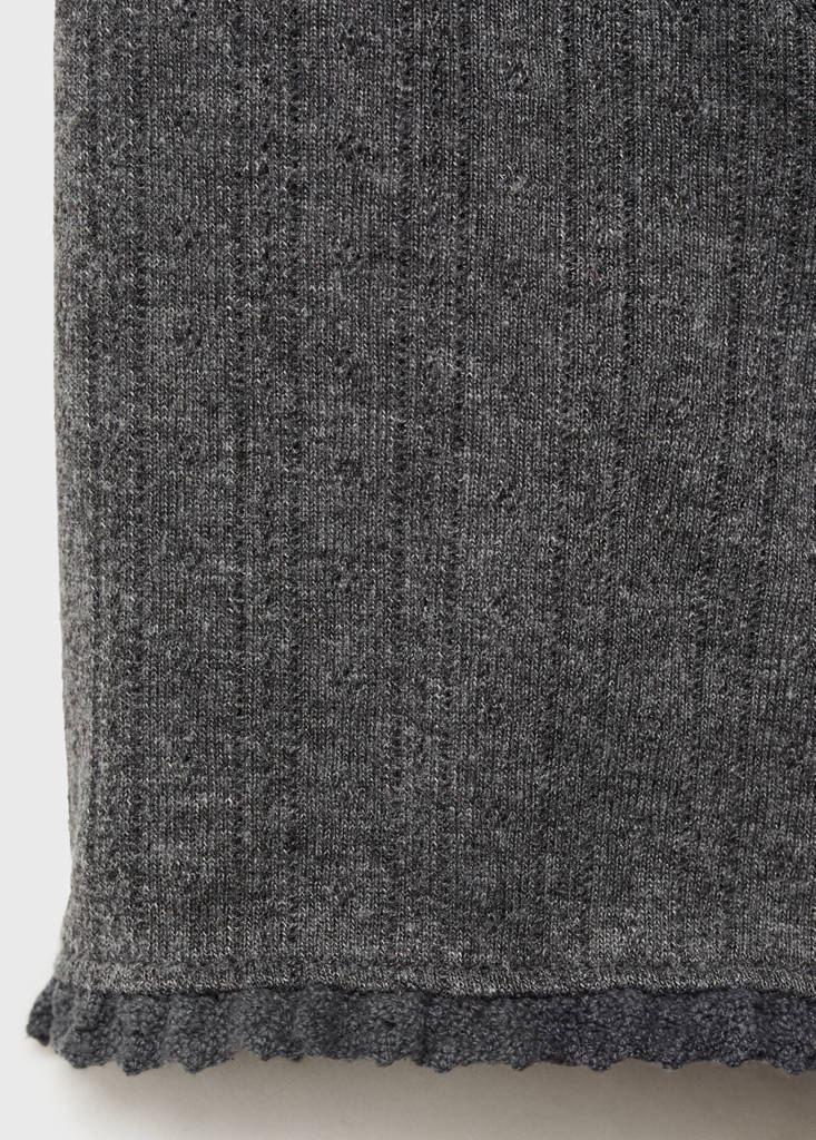 Sleeve detail t-shirt — Dark Heather Grey