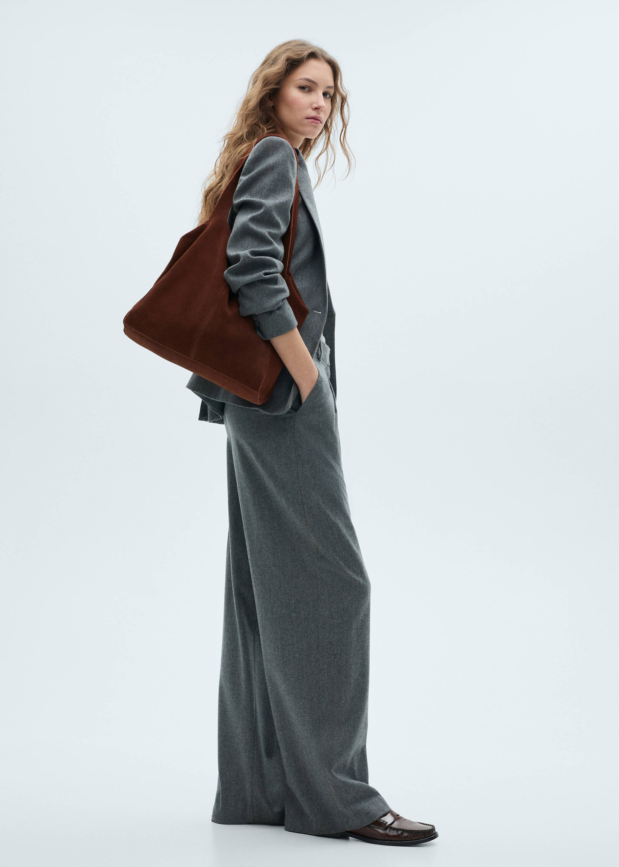 Bolso shopper serraje - Plano general