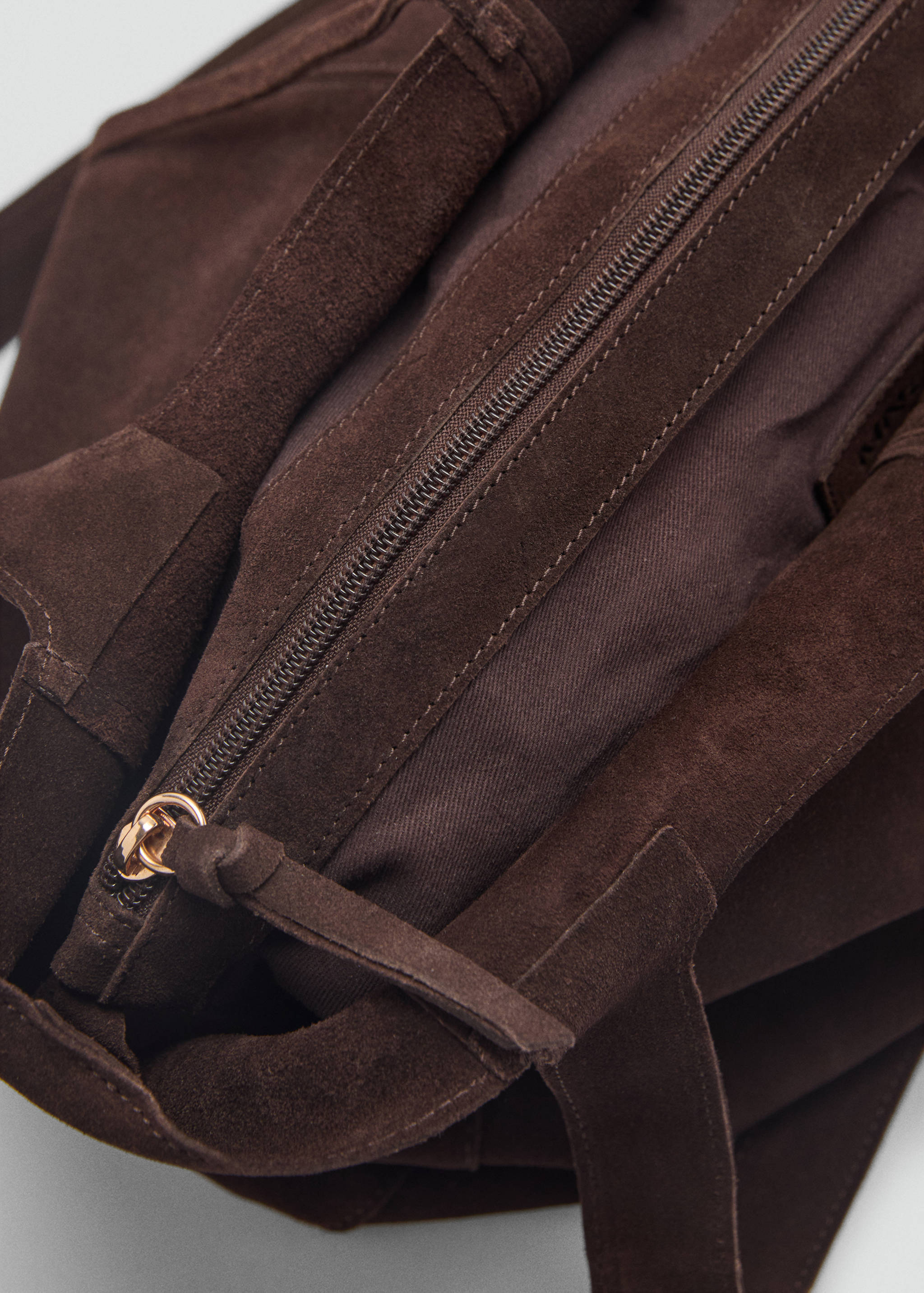 Suede shopper bag - Details of the article 2