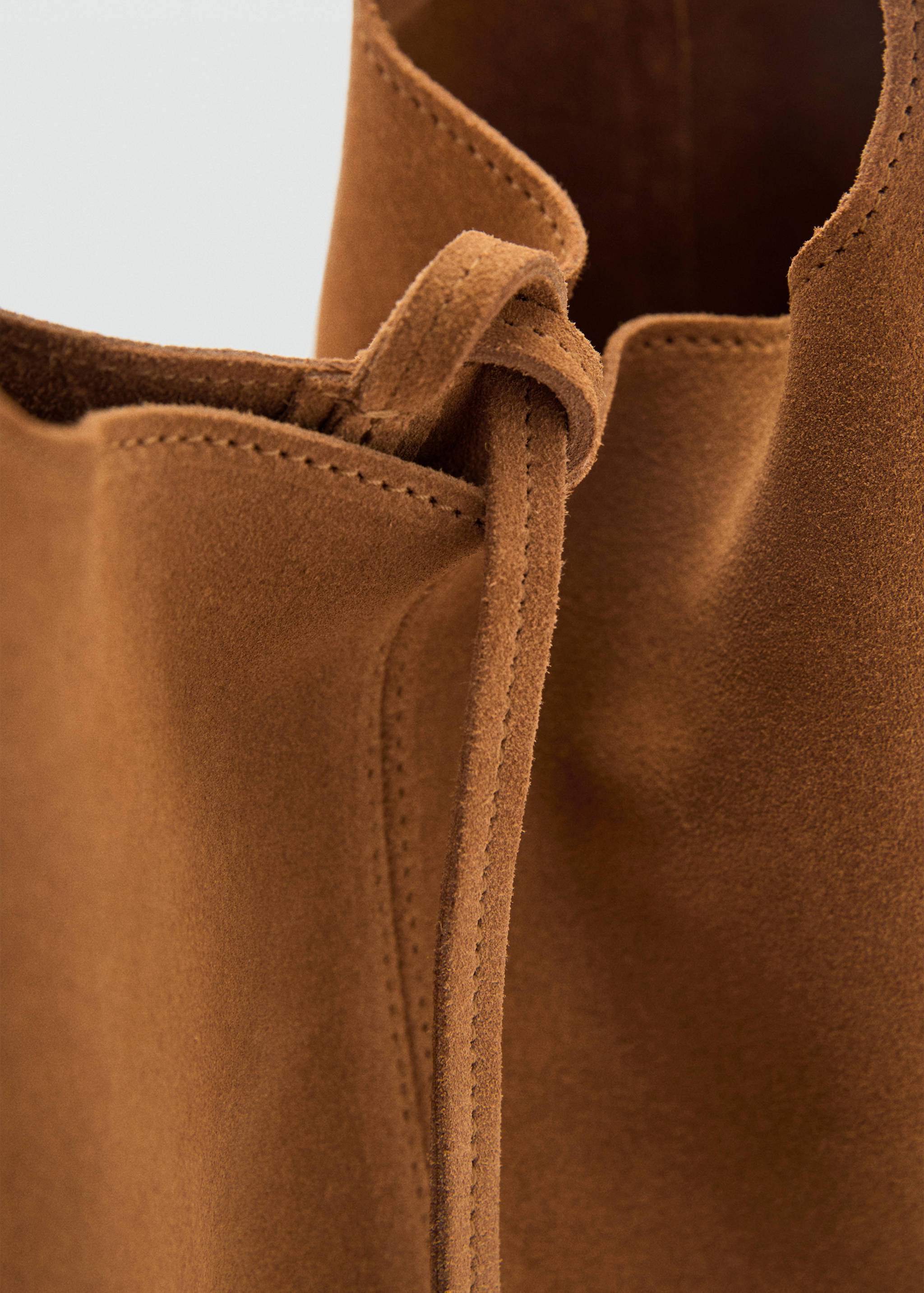 Suede shopper bag - Details of the article 3