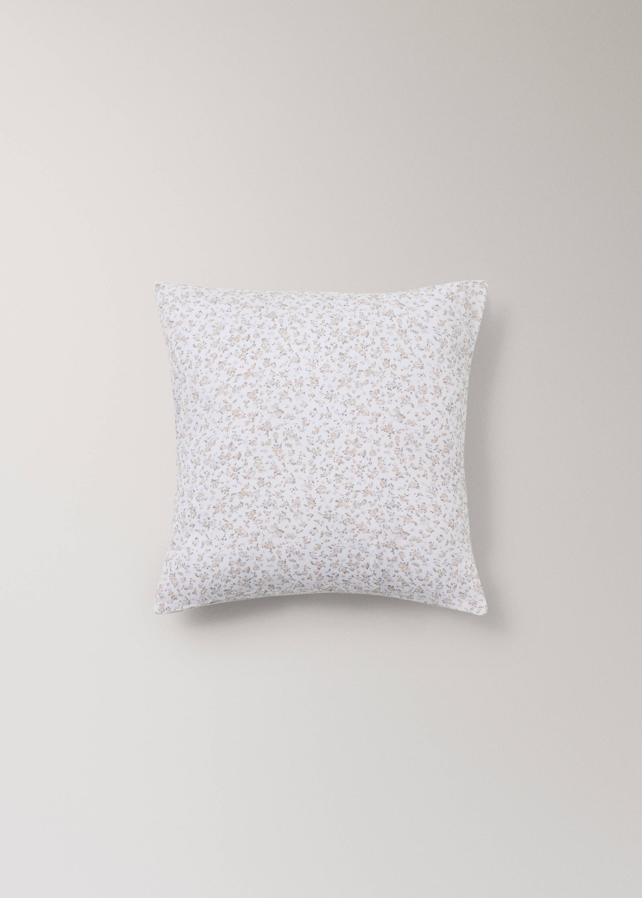 Katoenen kussenhoes met bloemetjesprint voor kinderbed 40x40 cm - Artikel zonder model