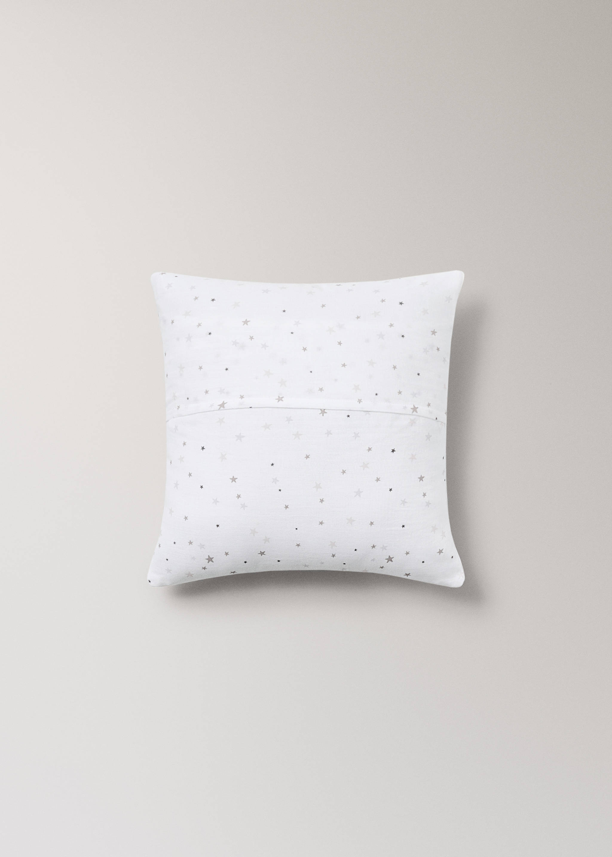 Cotton floral-print children’s cushion cover 40x40 cm - Details of the article 1