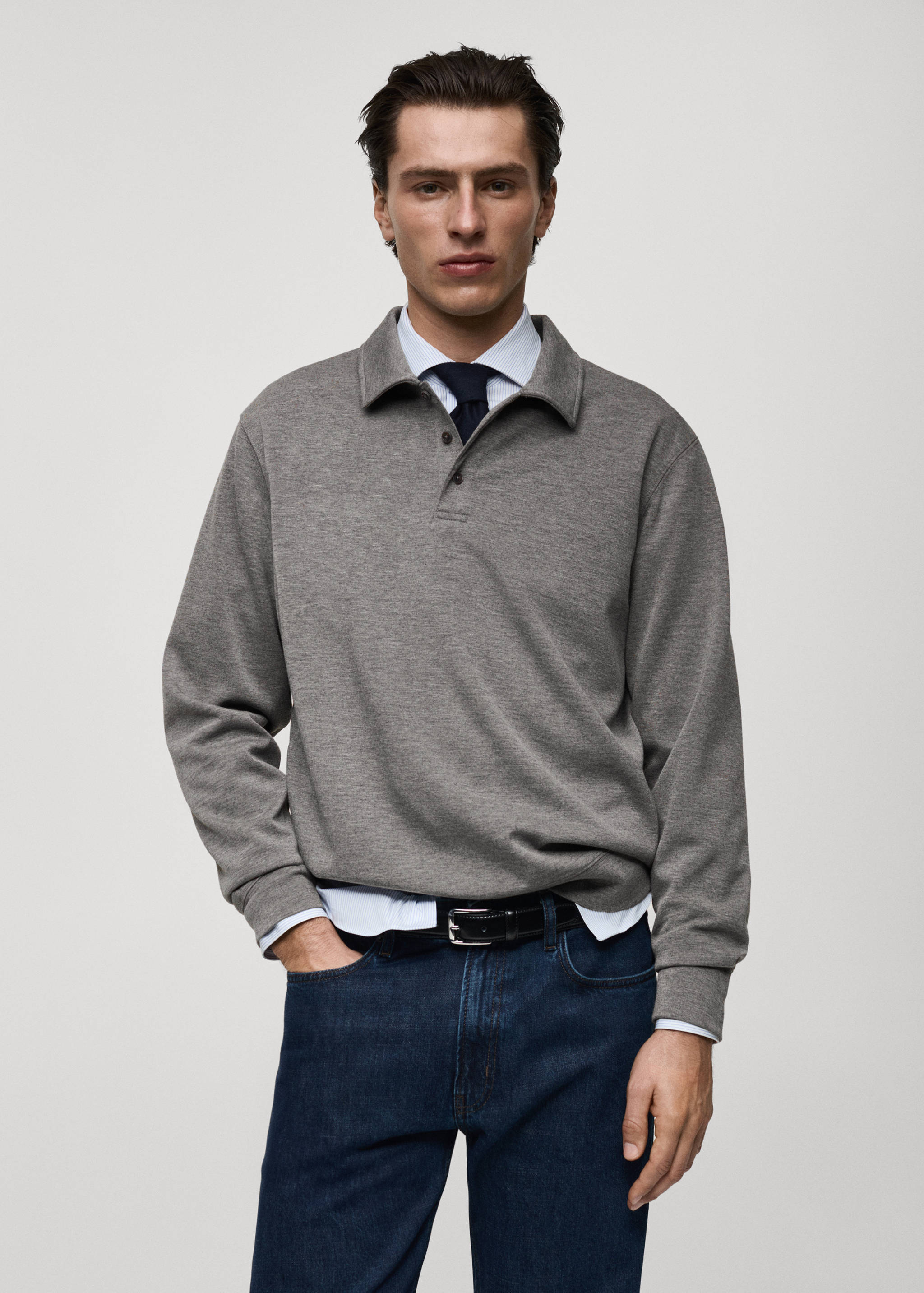 قميص بولو ذو قصة عادية - رؤية وسط