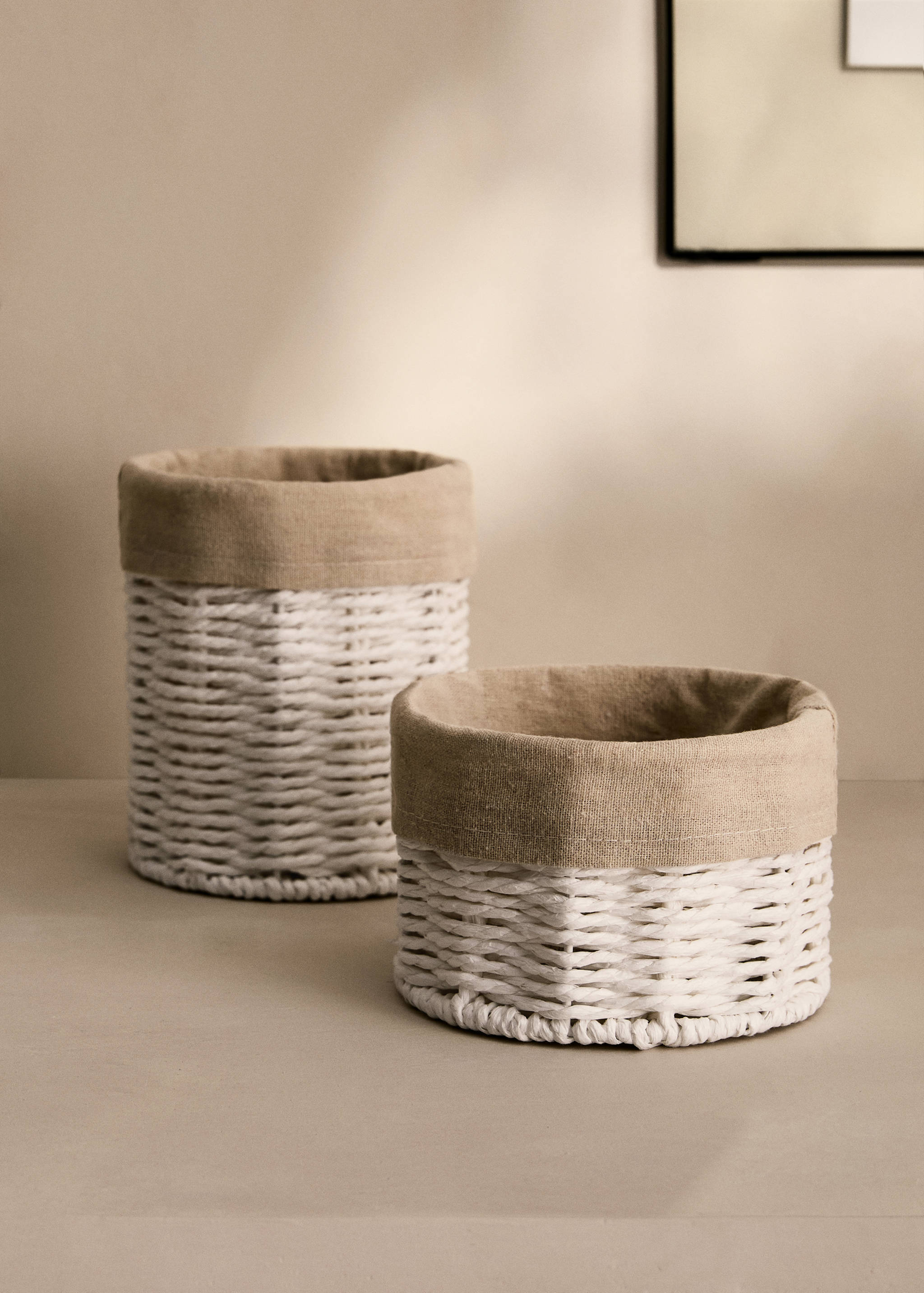 Kleine ronde papieren mand - Overzichtstekening