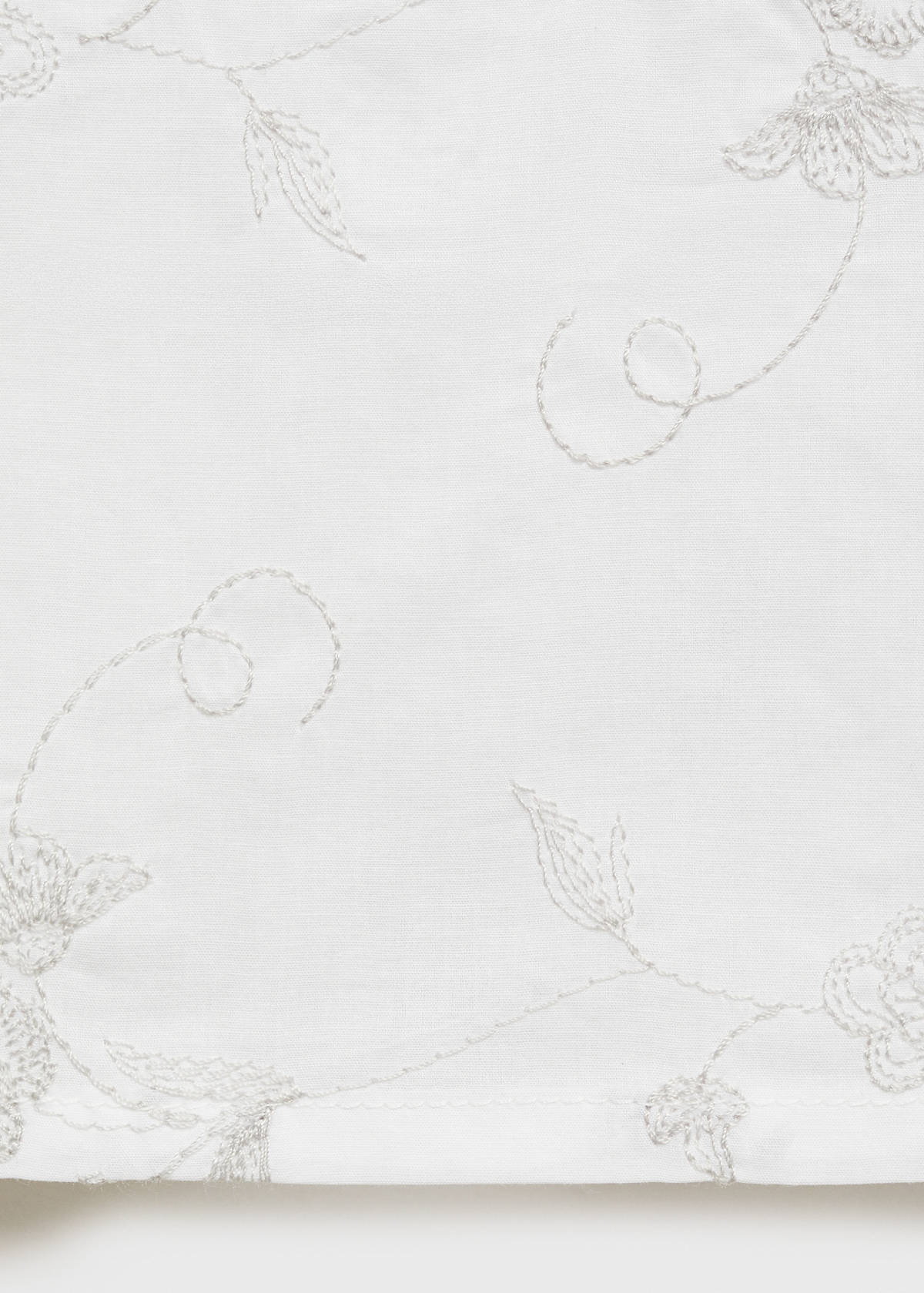 Embroidered pyjama trousers — White