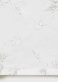 Embroidered pyjama trousers — White 7