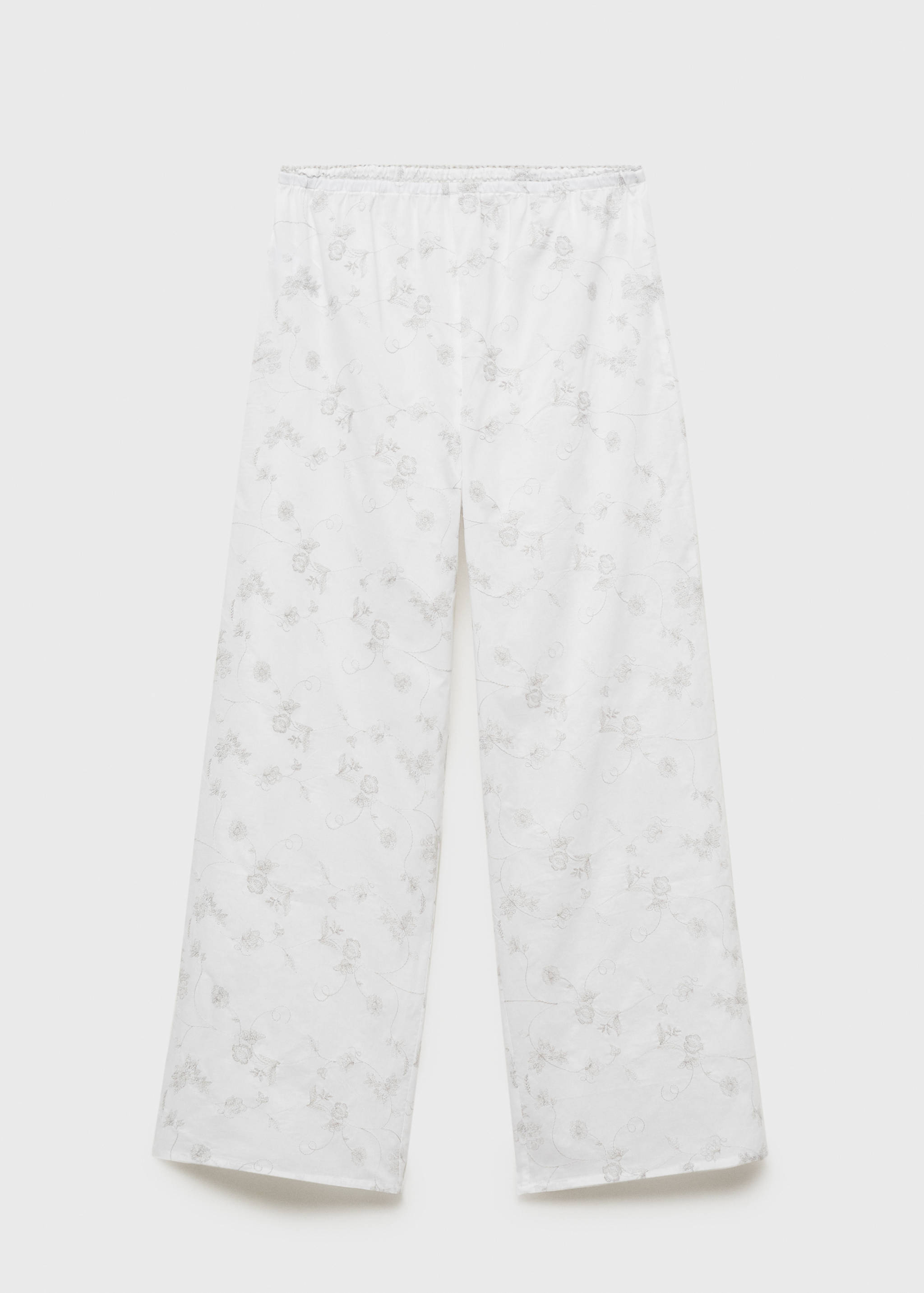 Embroidered pajama pants - Article without model