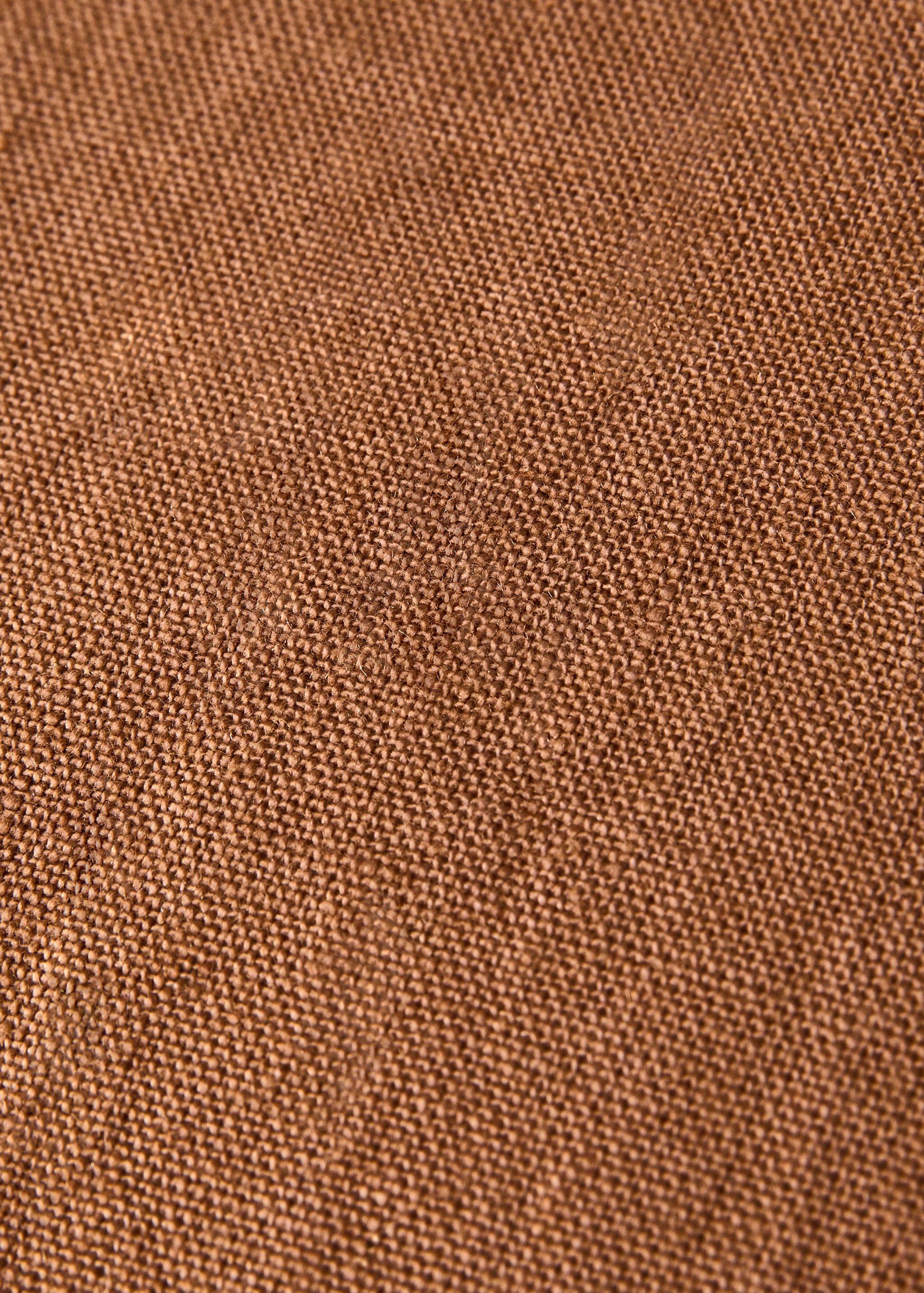 Bicolour linen cushion cover 60x60 cm - Details of the article 4