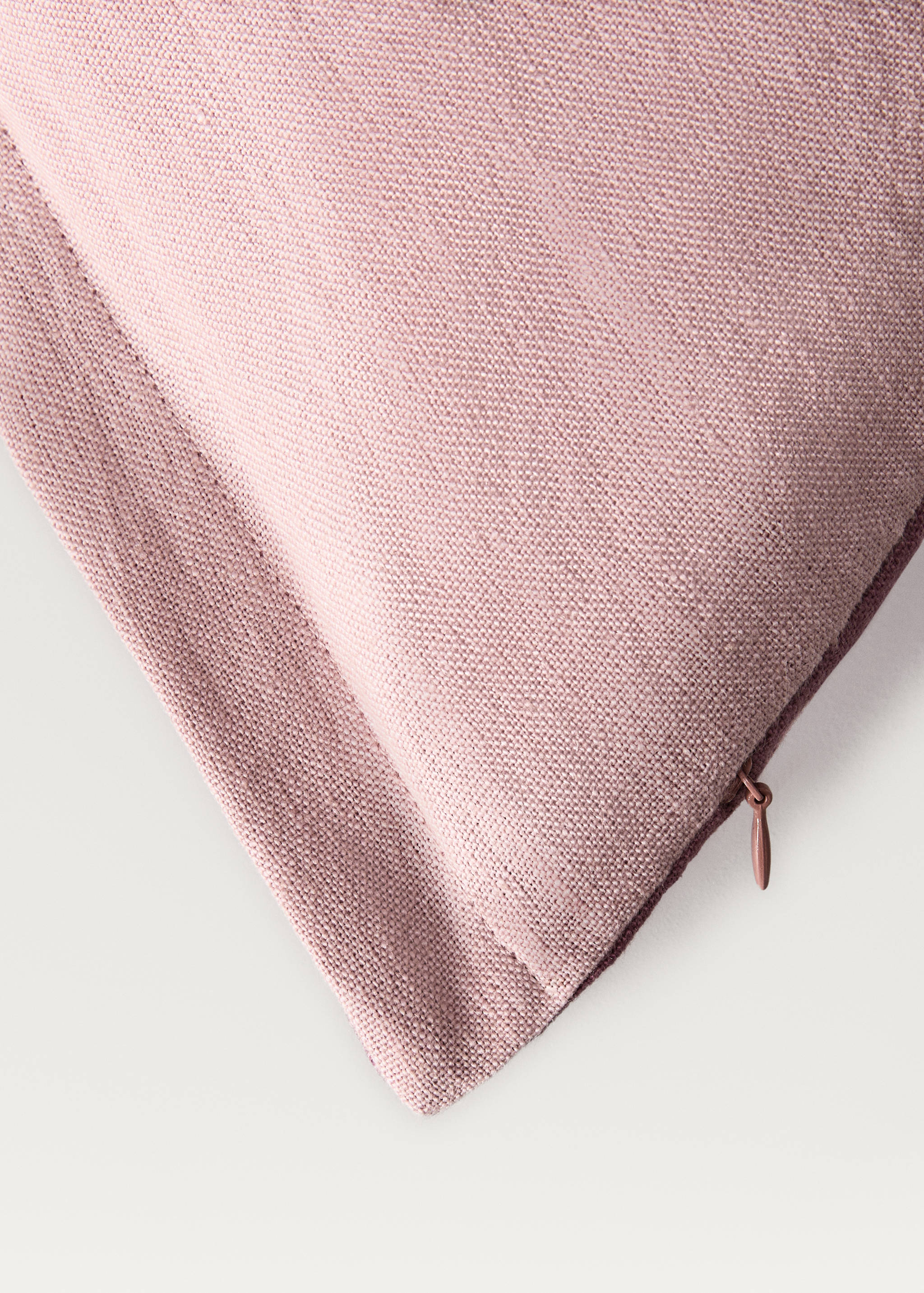 Two-tone linen cushion cover 60 x 60 cm - Details of the article 2