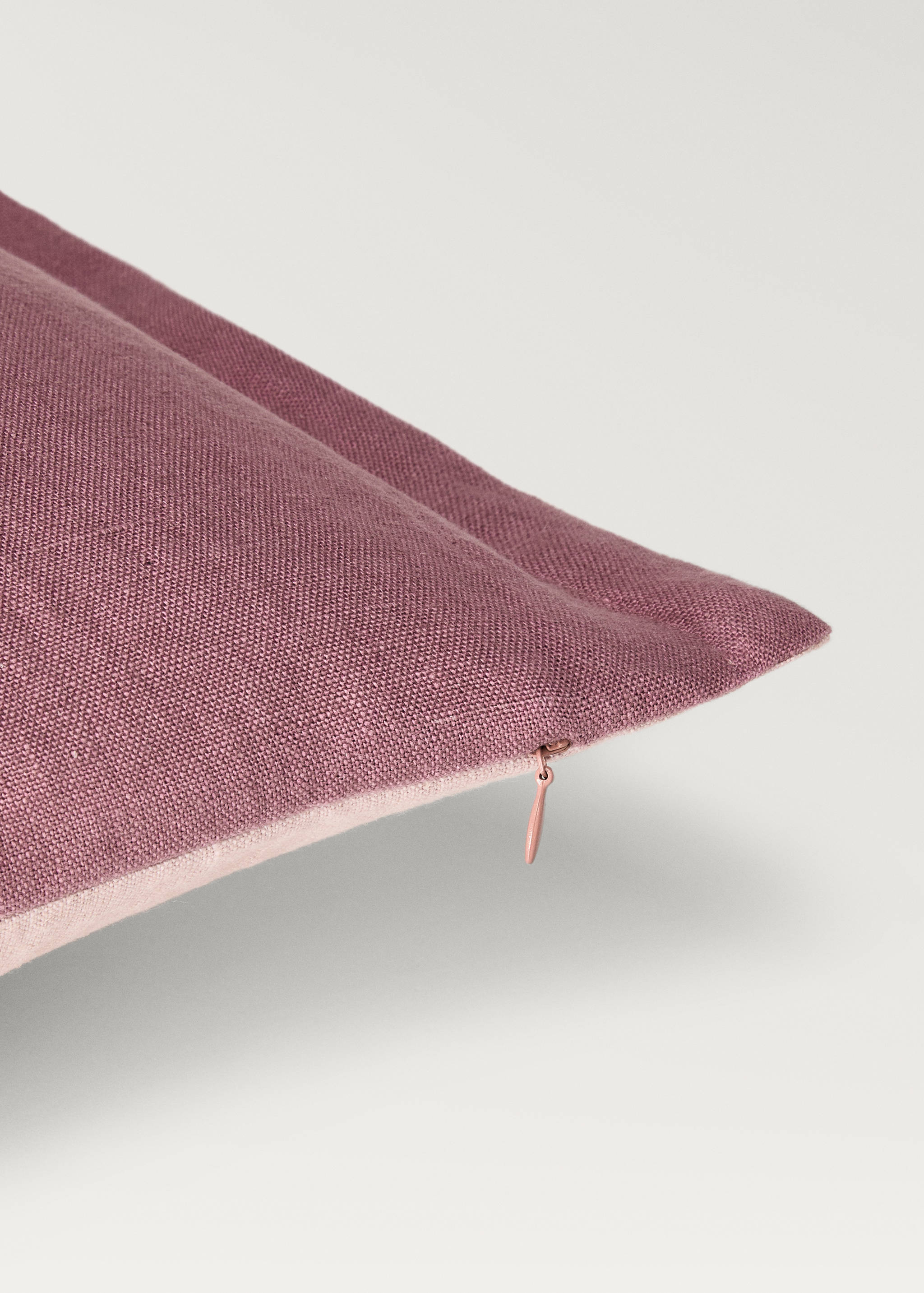 Two-tone linen cushion cover 60 x 60 cm - Details of the article 3