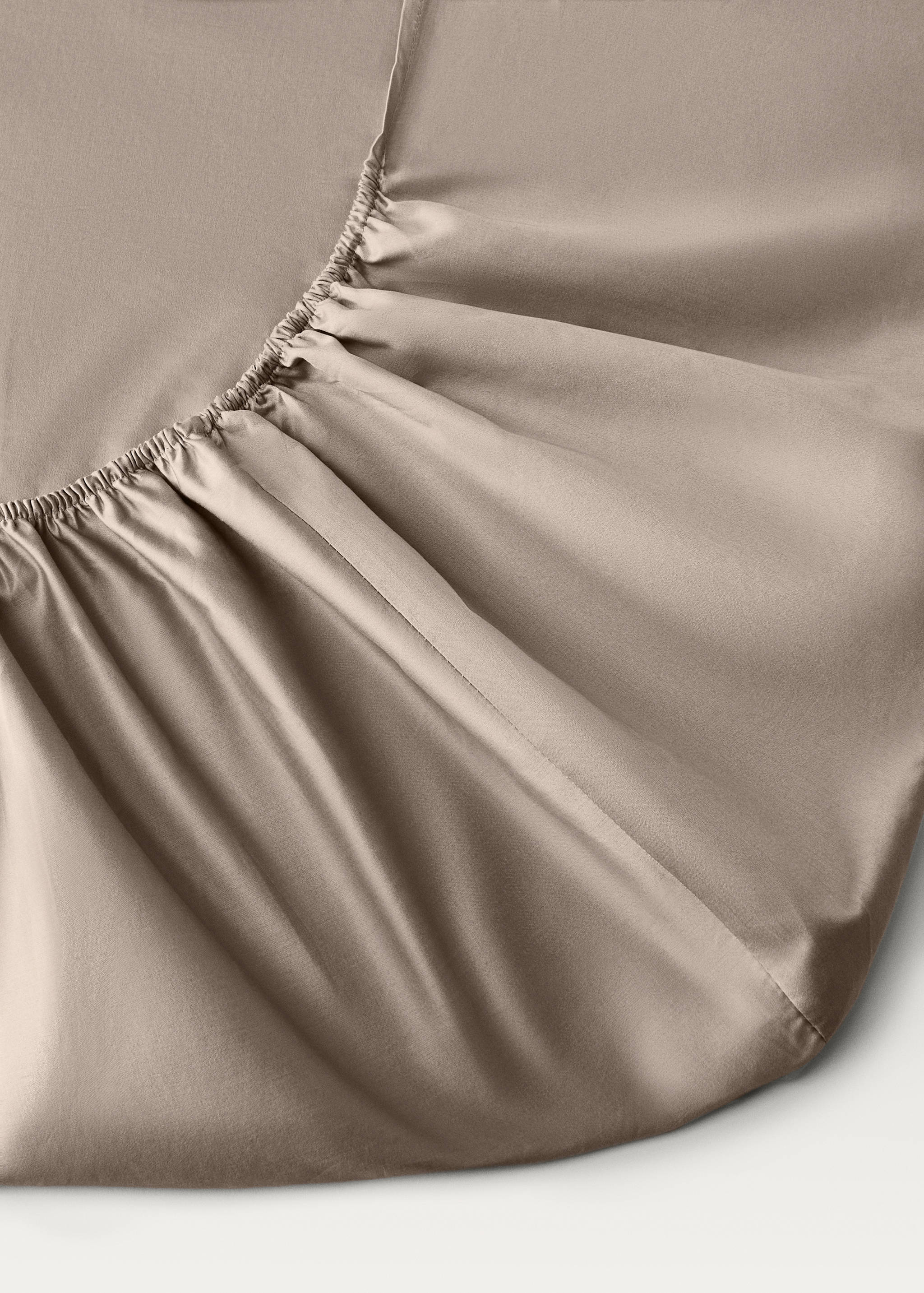 600-thread washed cotton fitted sheet for 160 cm bed - Details of the article 1