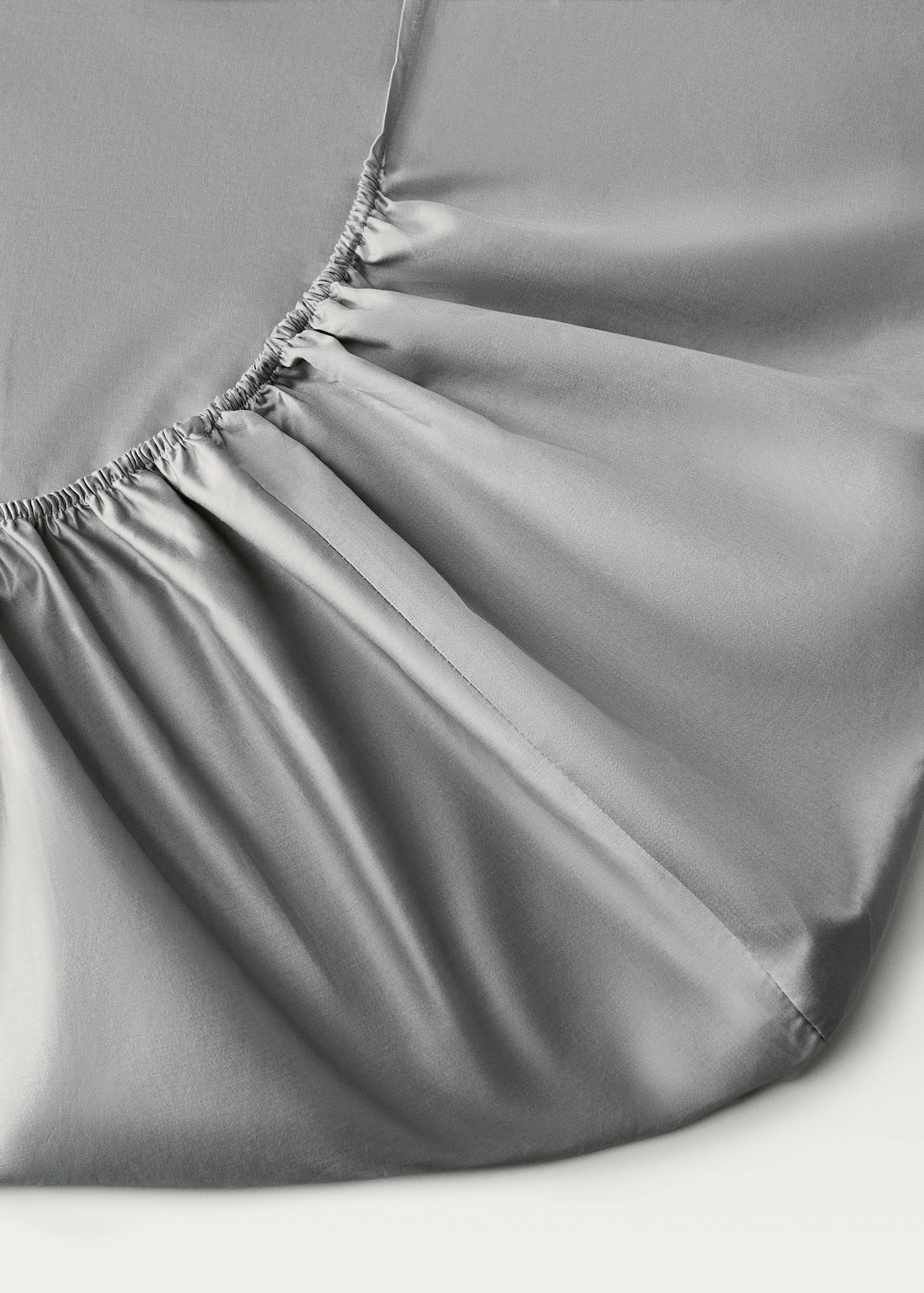600-thread washed cotton fitted sheet for 160 cm bed - Details of the article 2