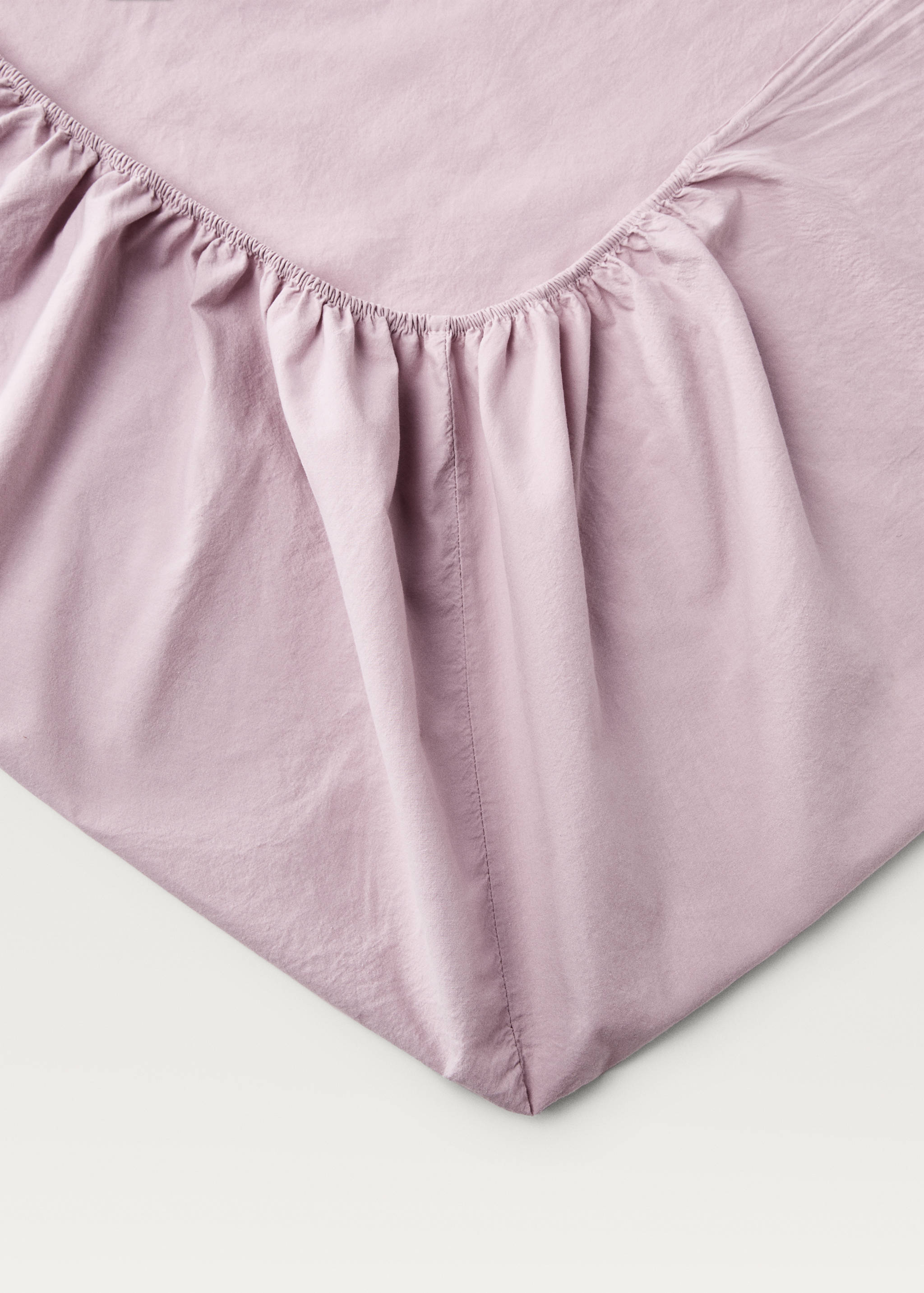 Washed cotton fitted sheet for 150 cm bed - Details of the article 1