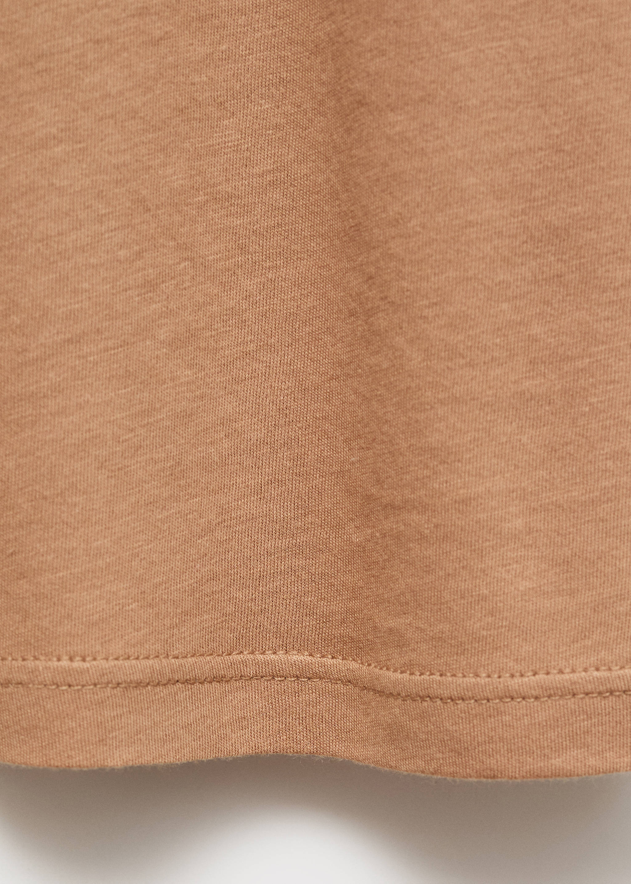 Chemise de nuit coton dentelle contrastée - Détail de l'article 0