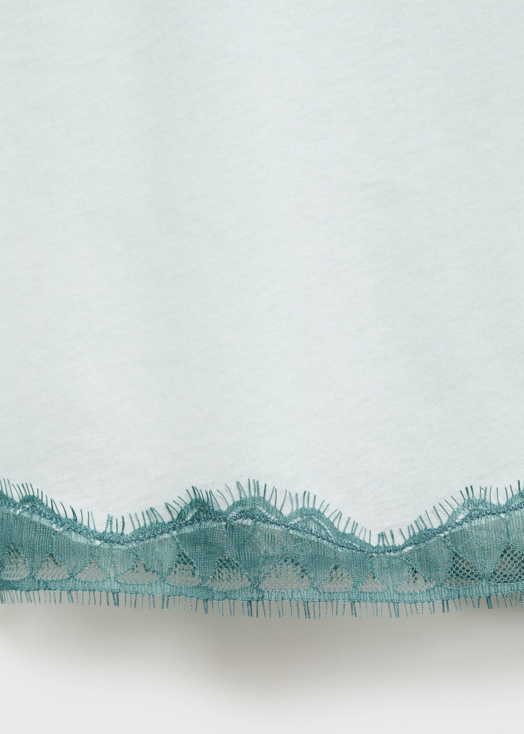 Camisa de noite com acabamento de renda - Pormenor do artigo 0