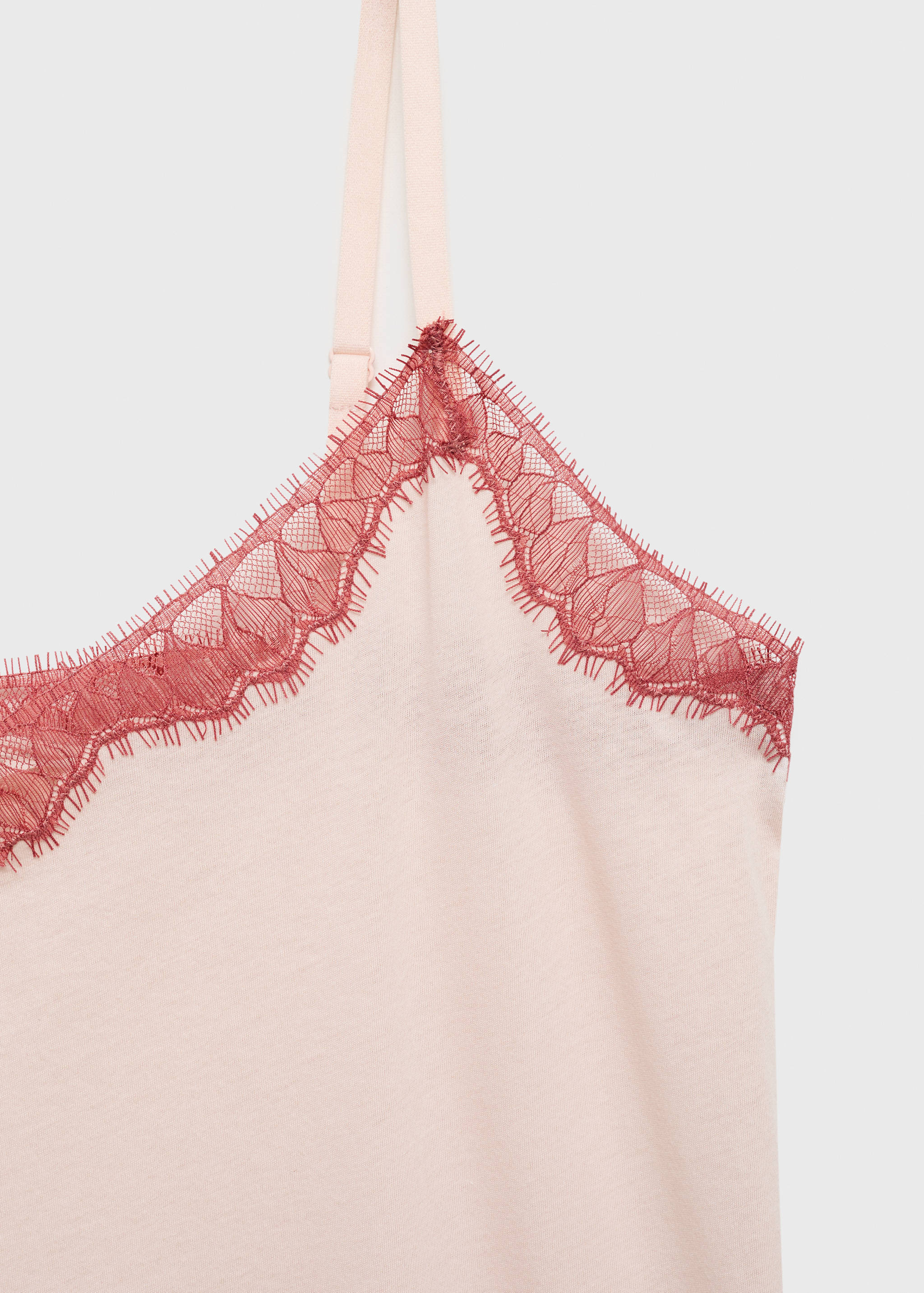 Camisa de noite com acabamento de renda - Pormenor do artigo 8