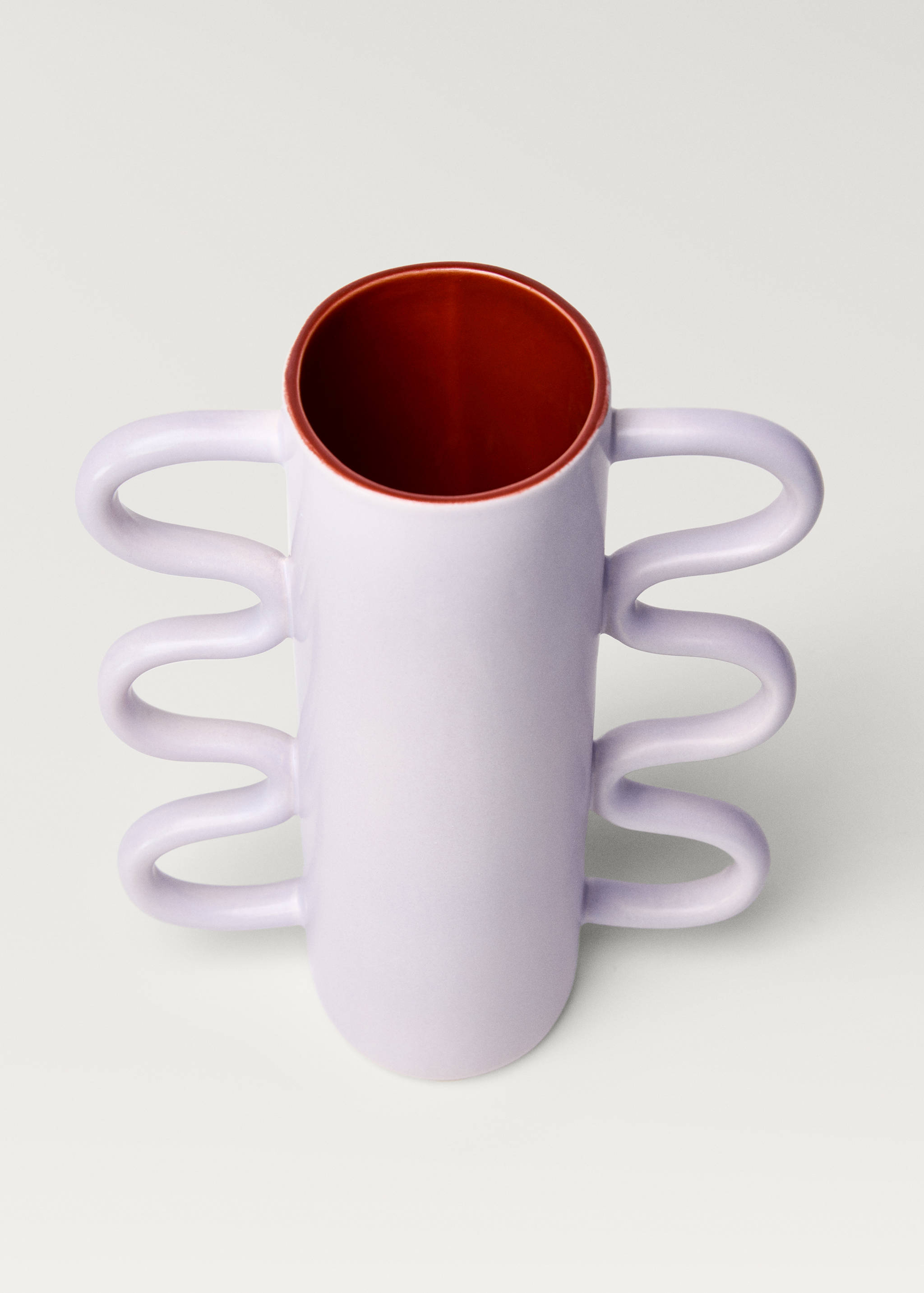 China vase with big wave and handles - Details of the article 4