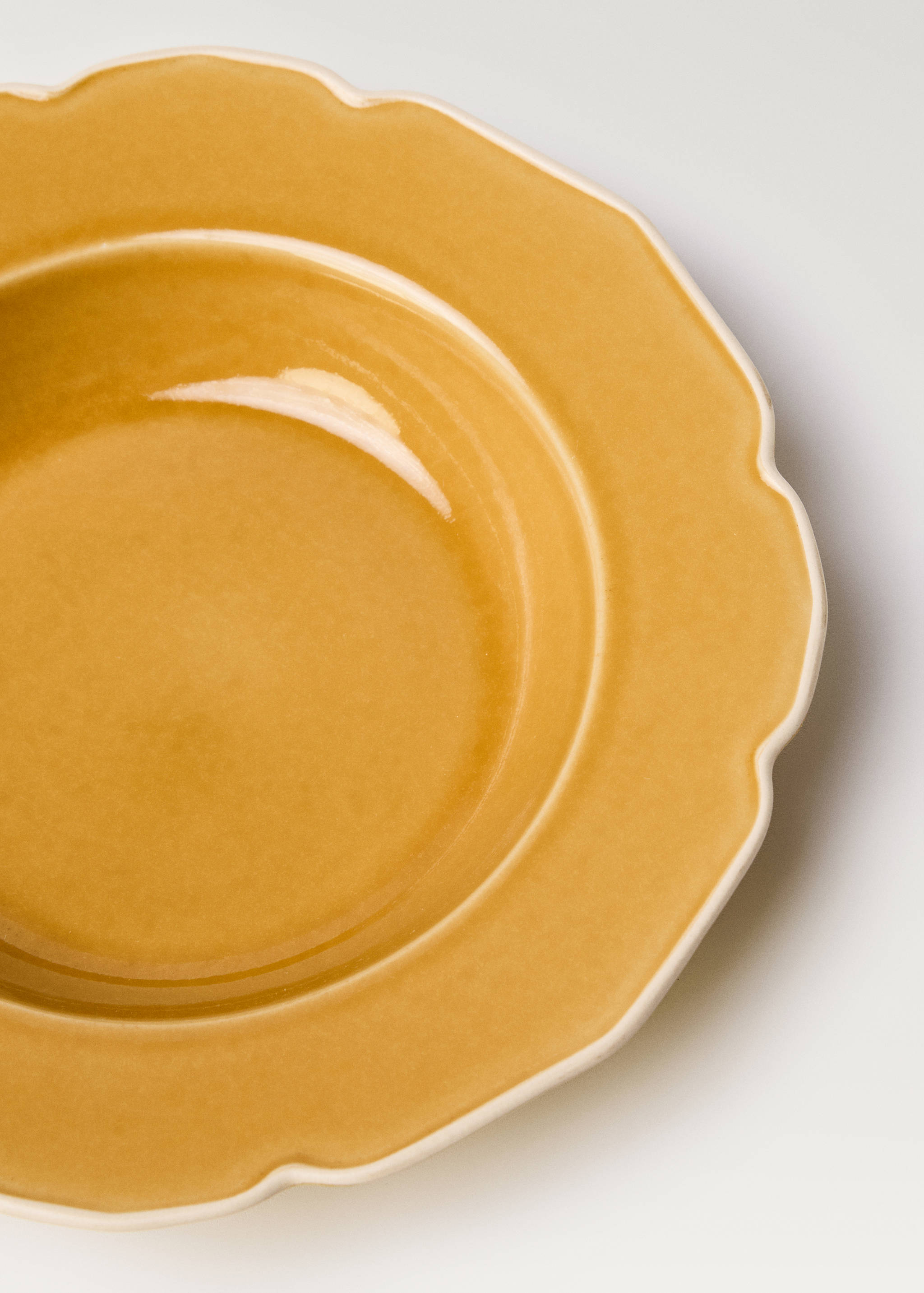 Βαθύ πιάτο από ημιπορσελάνη με κυματισμό - Λεπτομέρεια του προϊόντος 1