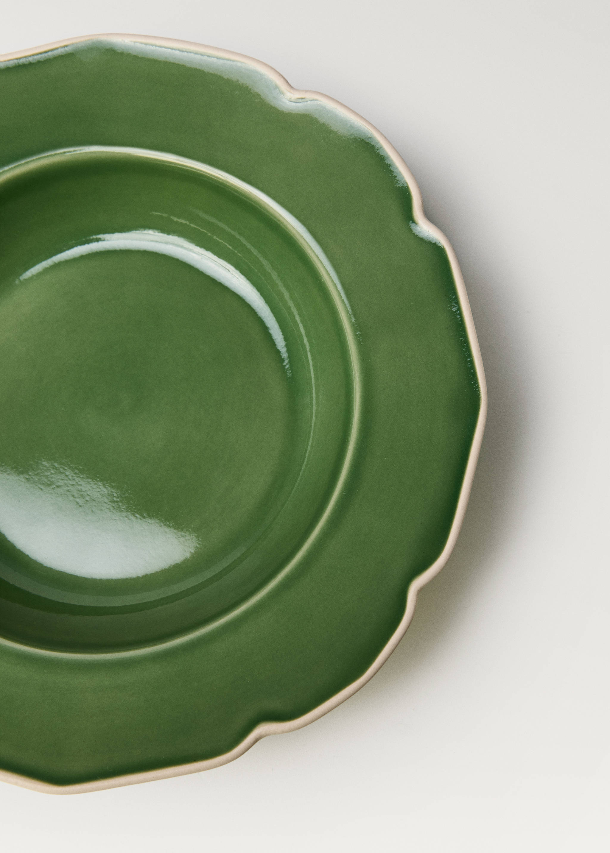 Βαθύ πιάτο από ημιπορσελάνη με κυματισμό - Λεπτομέρεια του προϊόντος 1