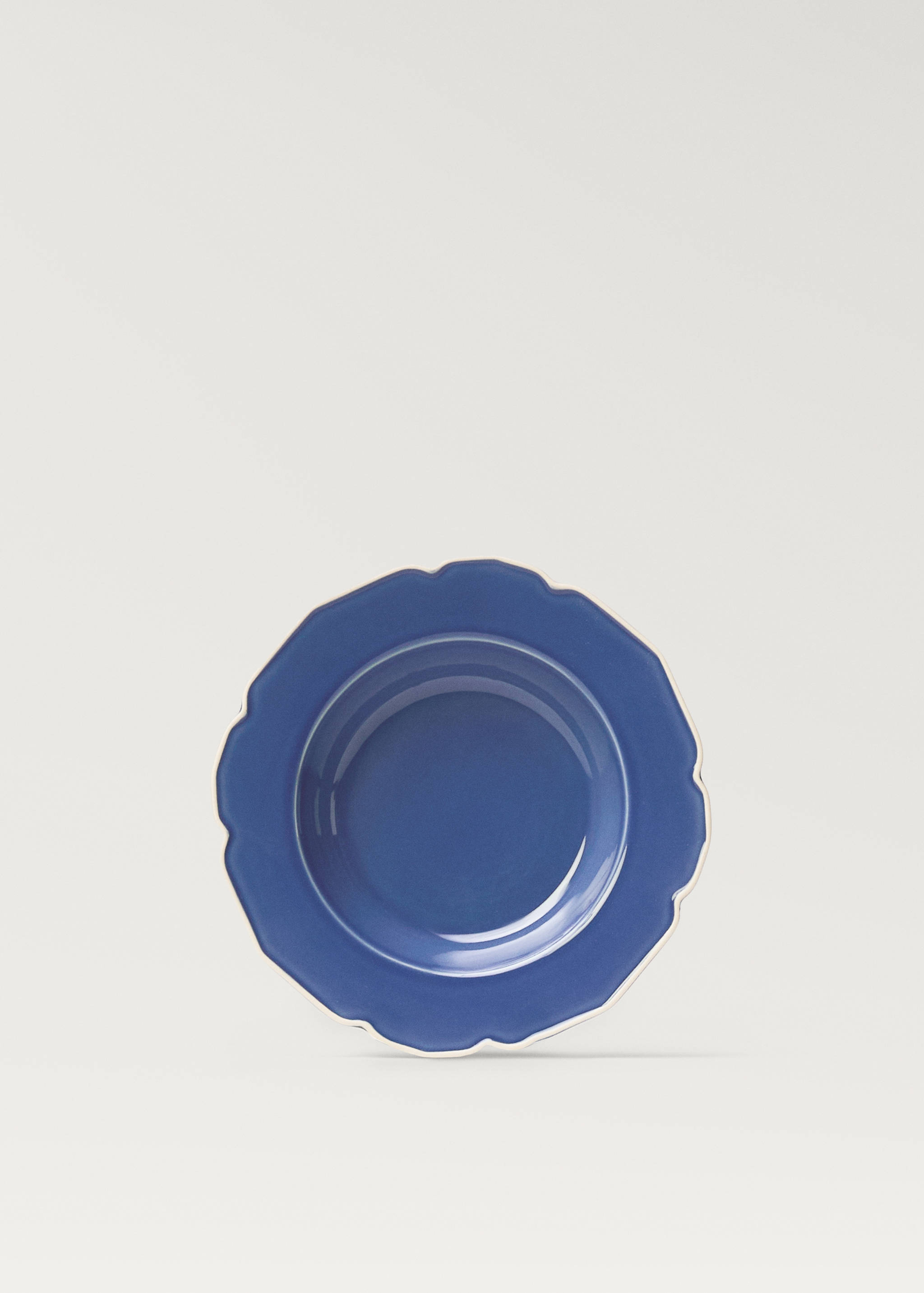 Βαθύ πιάτο από ημιπορσελάνη με κυματισμό - Προϊόν χωρίς μοντέλο