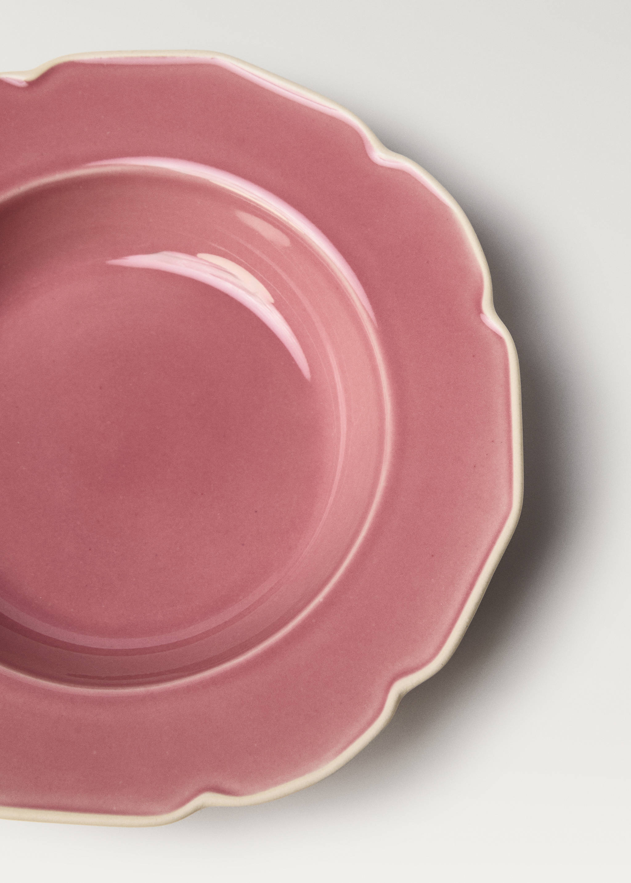Βαθύ πιάτο από ημιπορσελάνη με κυματισμό - Λεπτομέρεια του προϊόντος 1