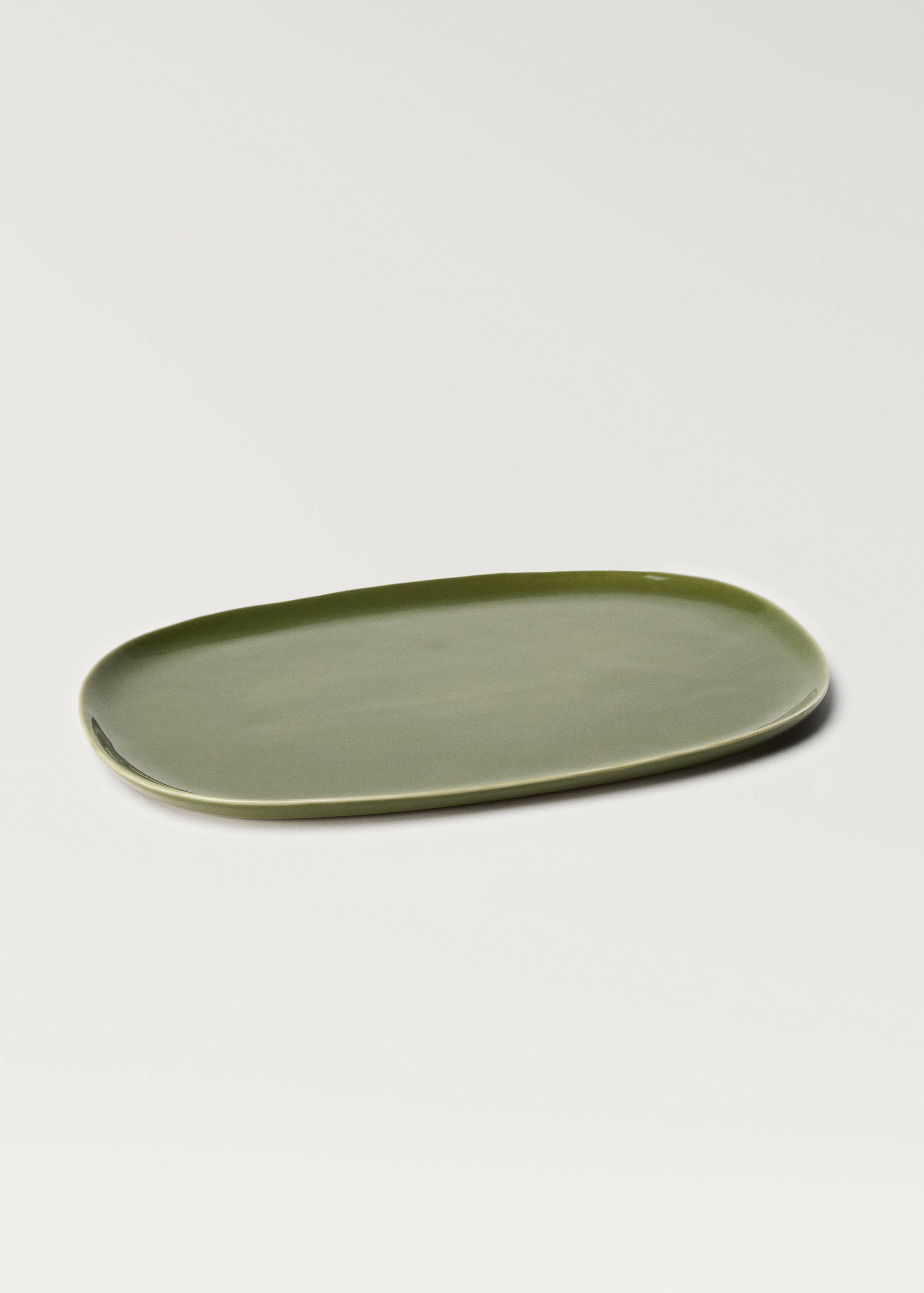 Μεγάλη πιατέλα από ημιπορσελάνη με μονόχρωμο σχέδιο - Λεπτομέρεια του προϊόντος 3