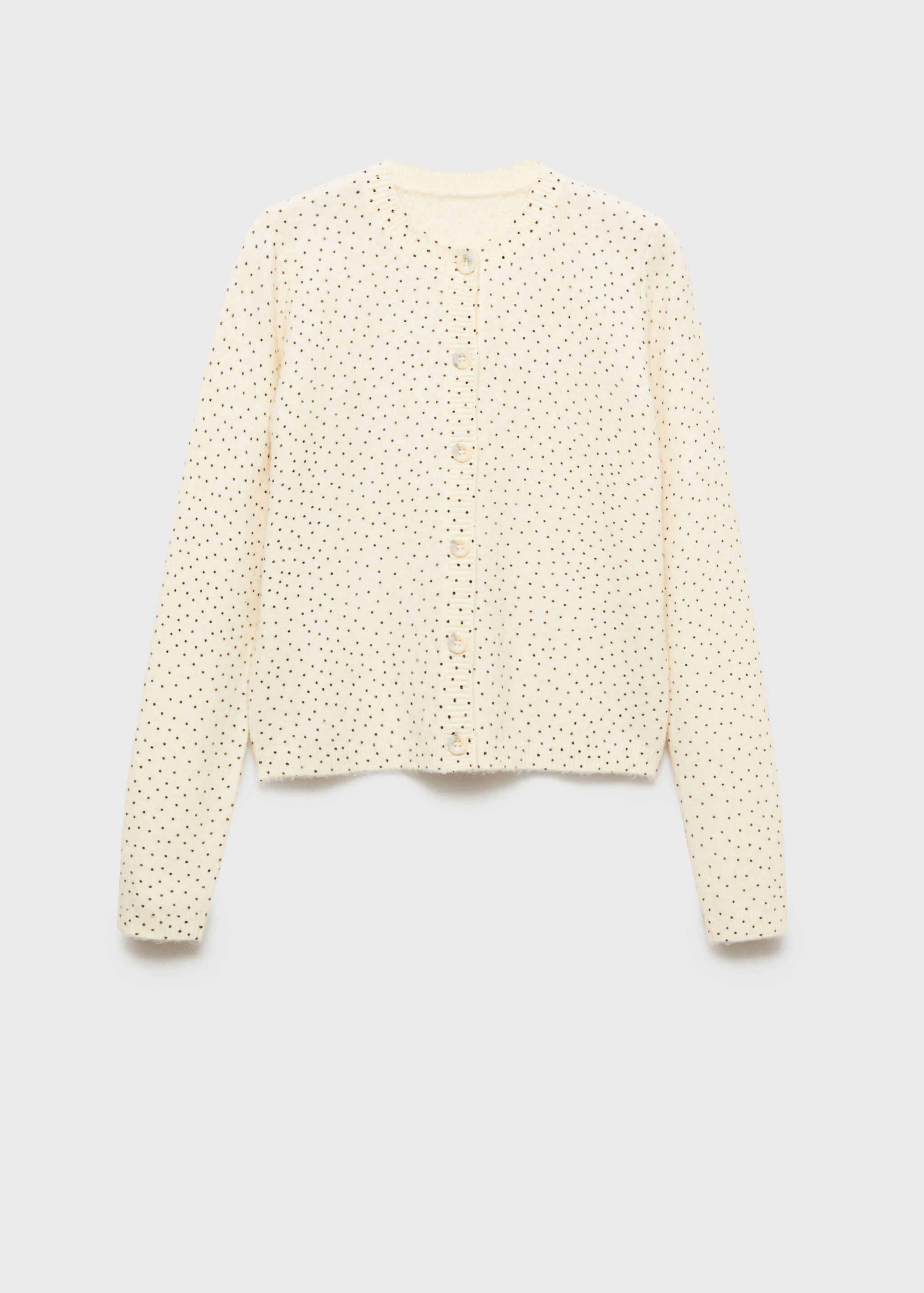 Polka-dot knitted cardigan - Article without model