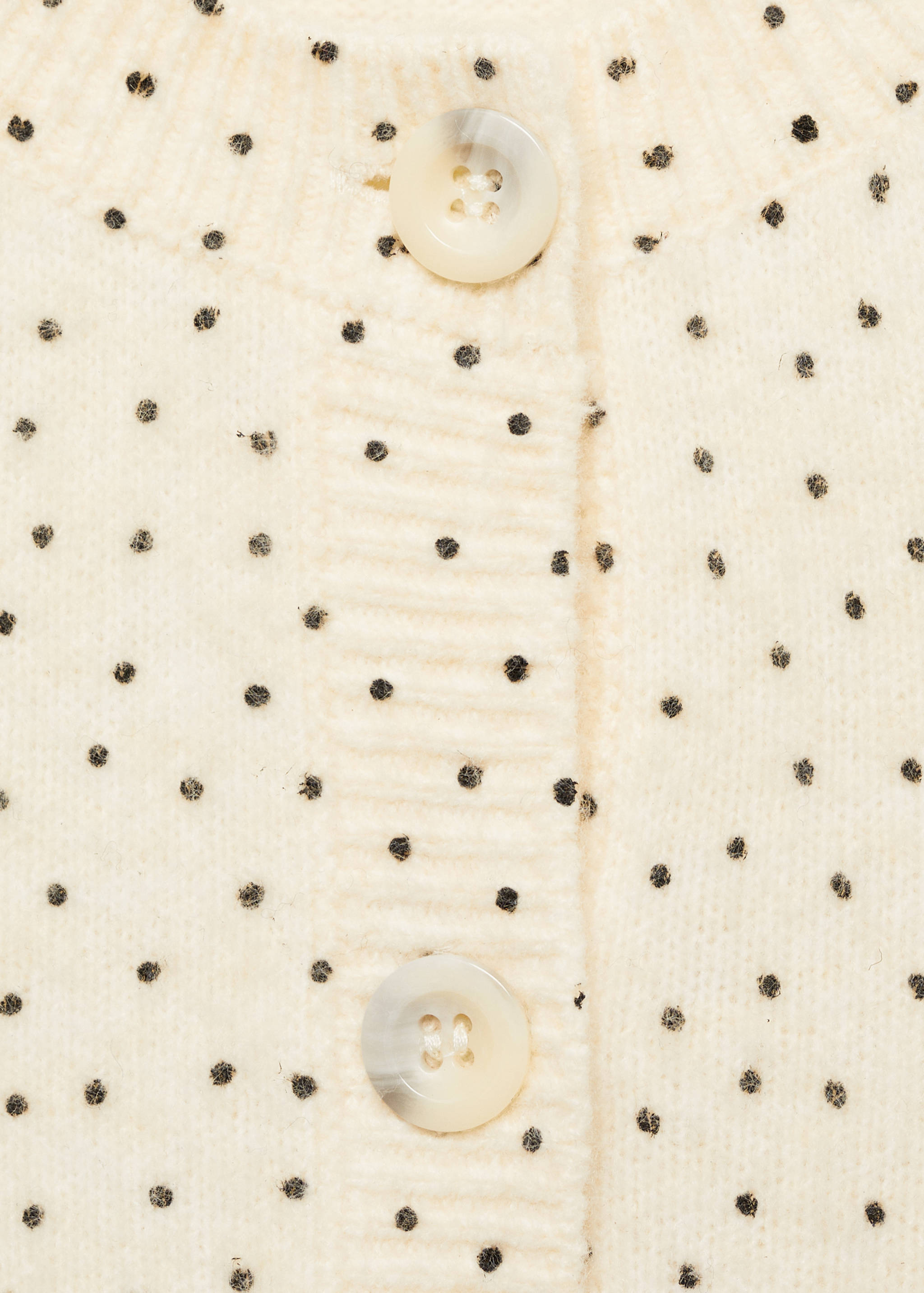 Polka-dot knitted cardigan - Details of the article 8