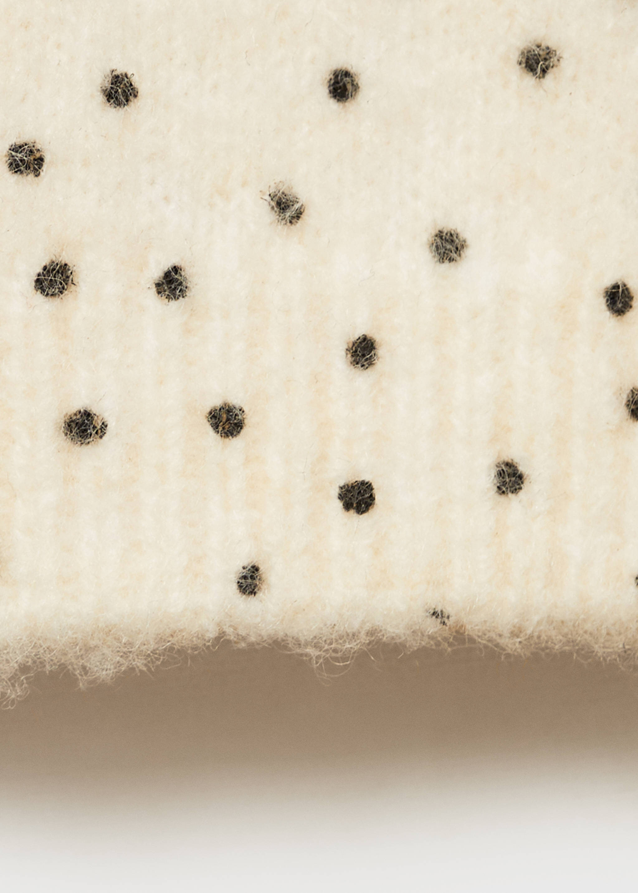 Polka-dot knitted cardigan - Details of the article 0