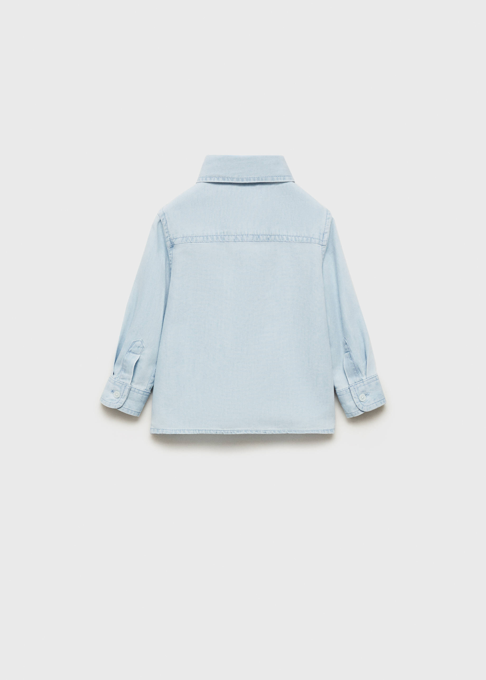 قميص دنيم بجيب - الجهة الخلفية للمنتج