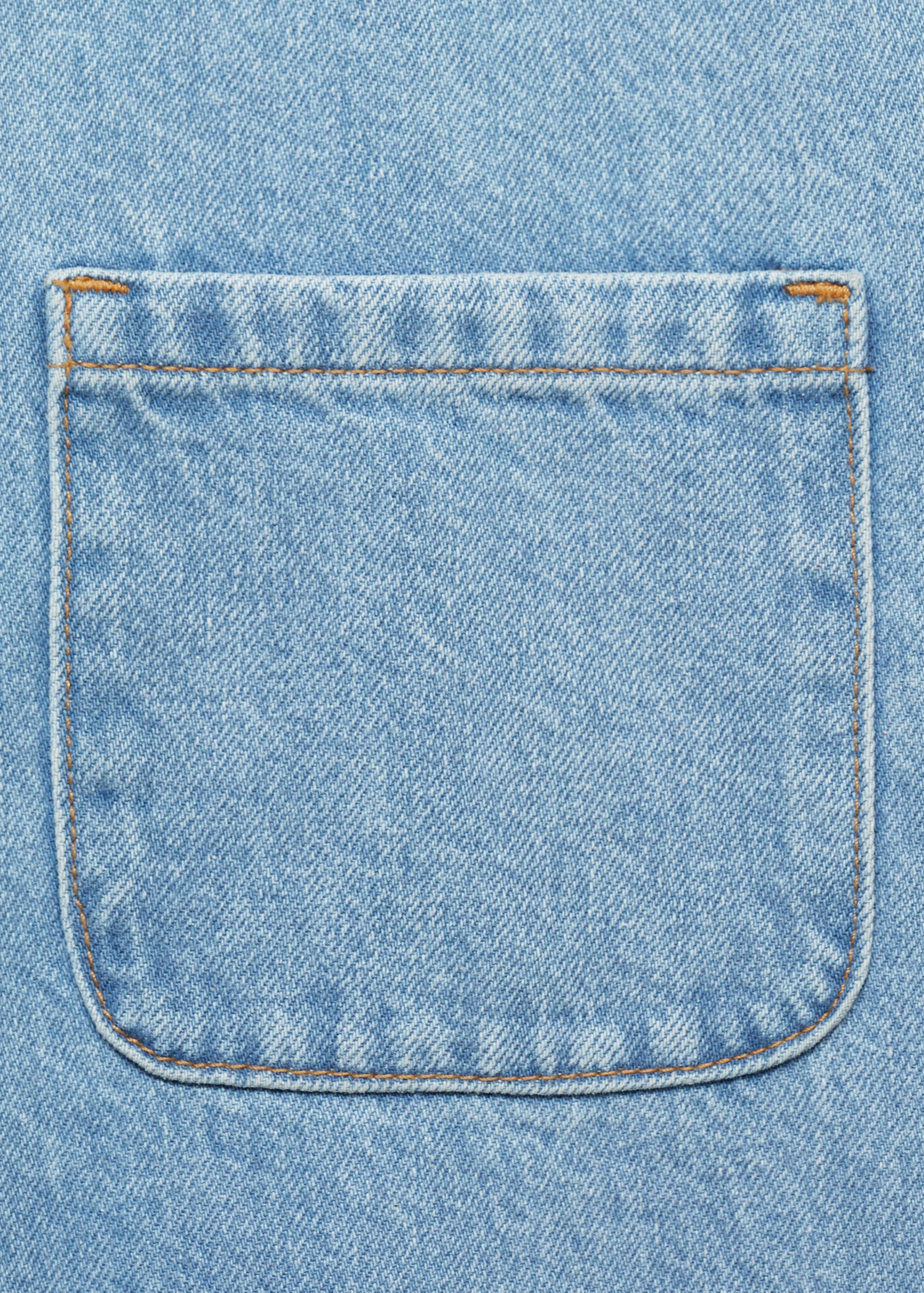 Long denim dungarees - Details of the article 0