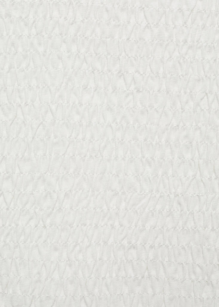 Ruched strapless top — Off White