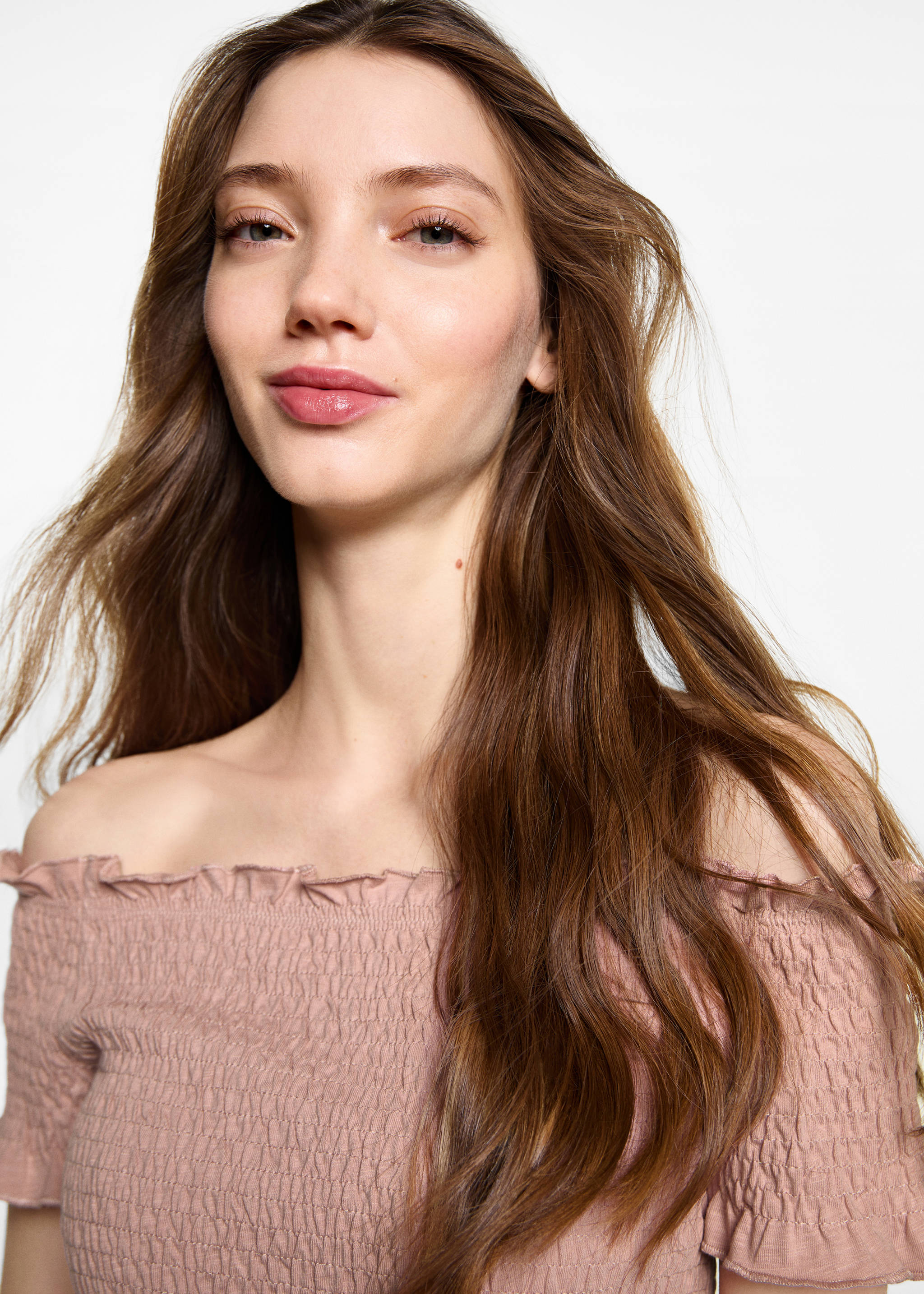 Ruched strapless top - Details of the article 1