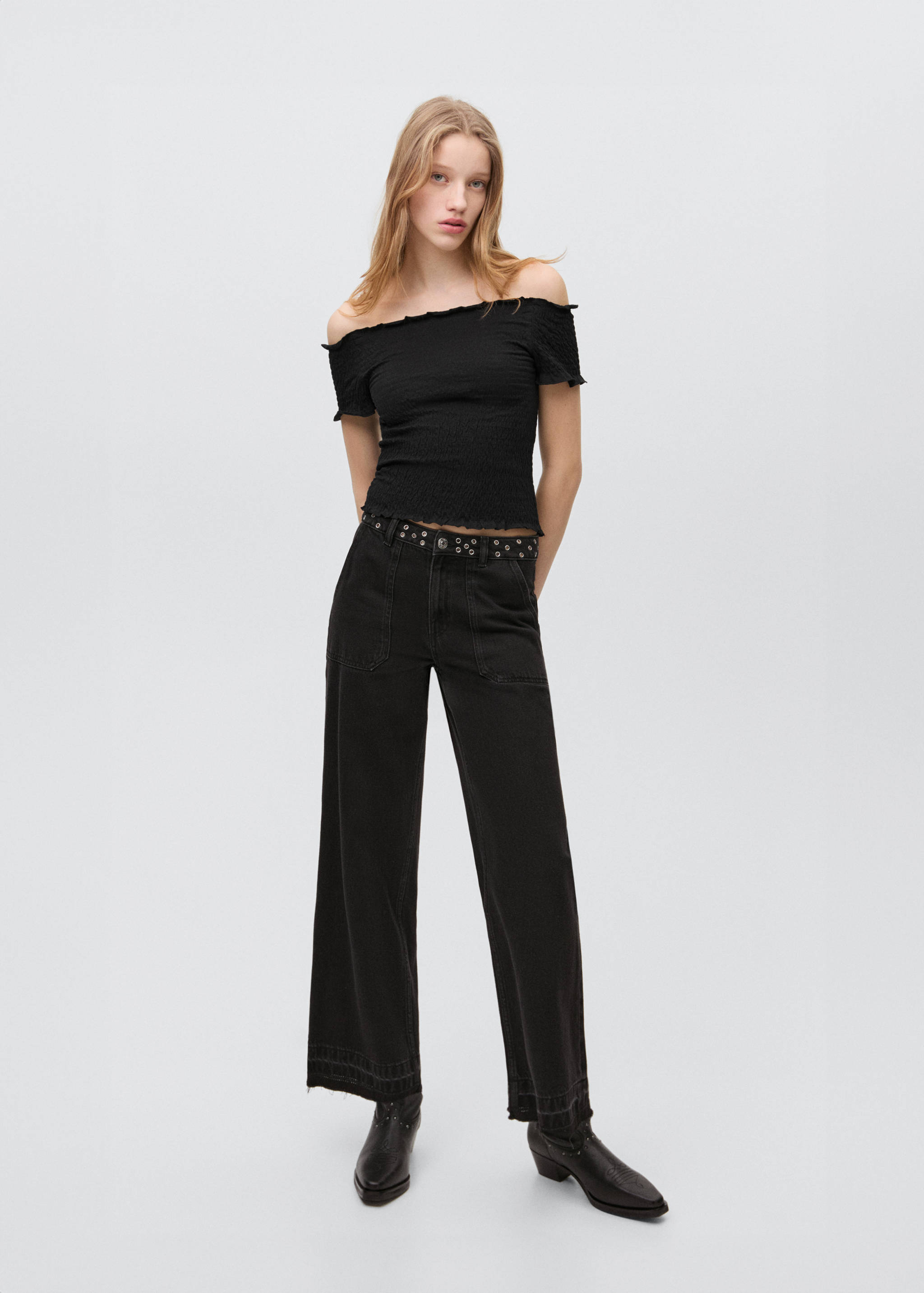 Ruched strapless top - General plane