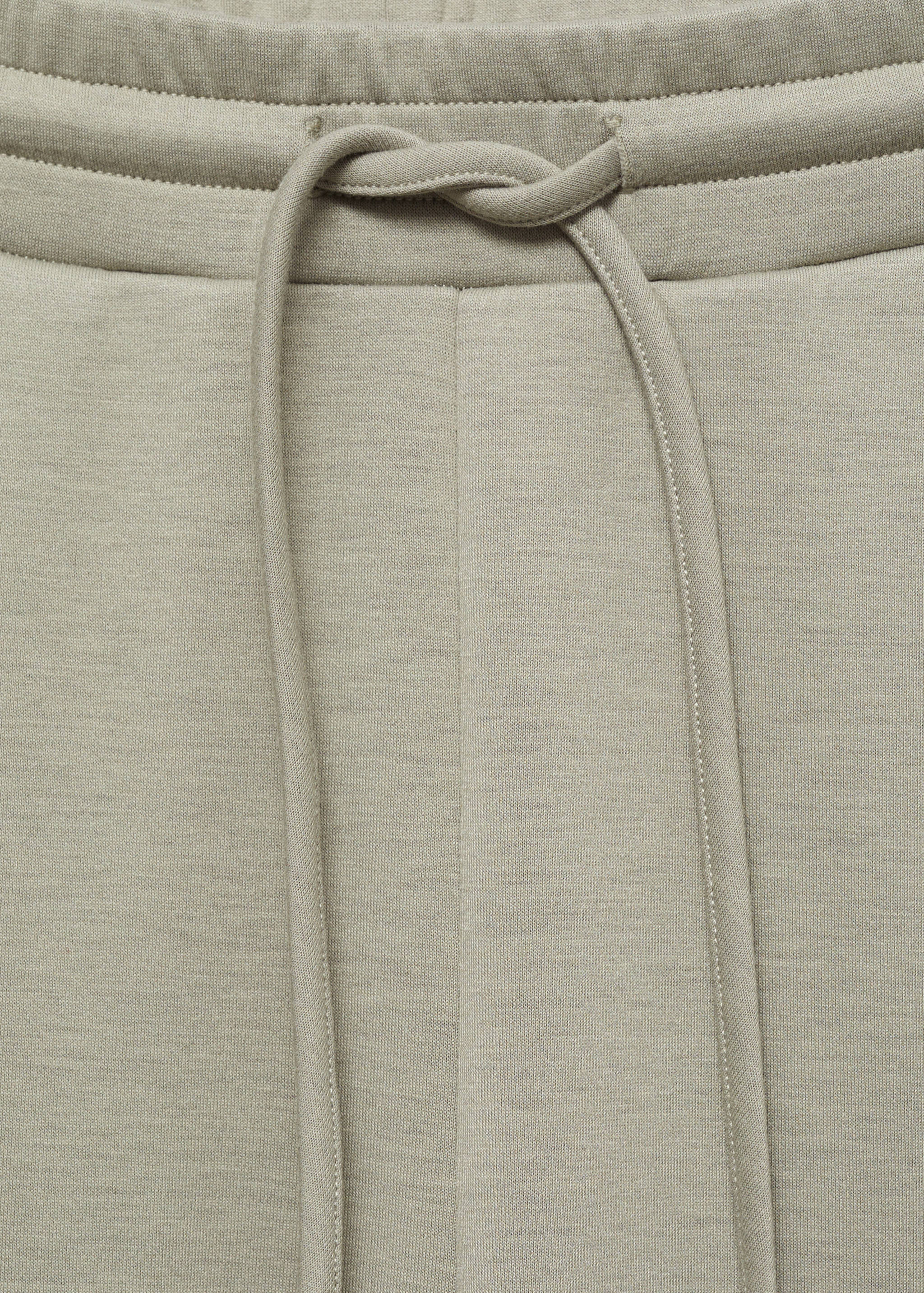 Wide leg pleated jogger trousers - Details of the article 8