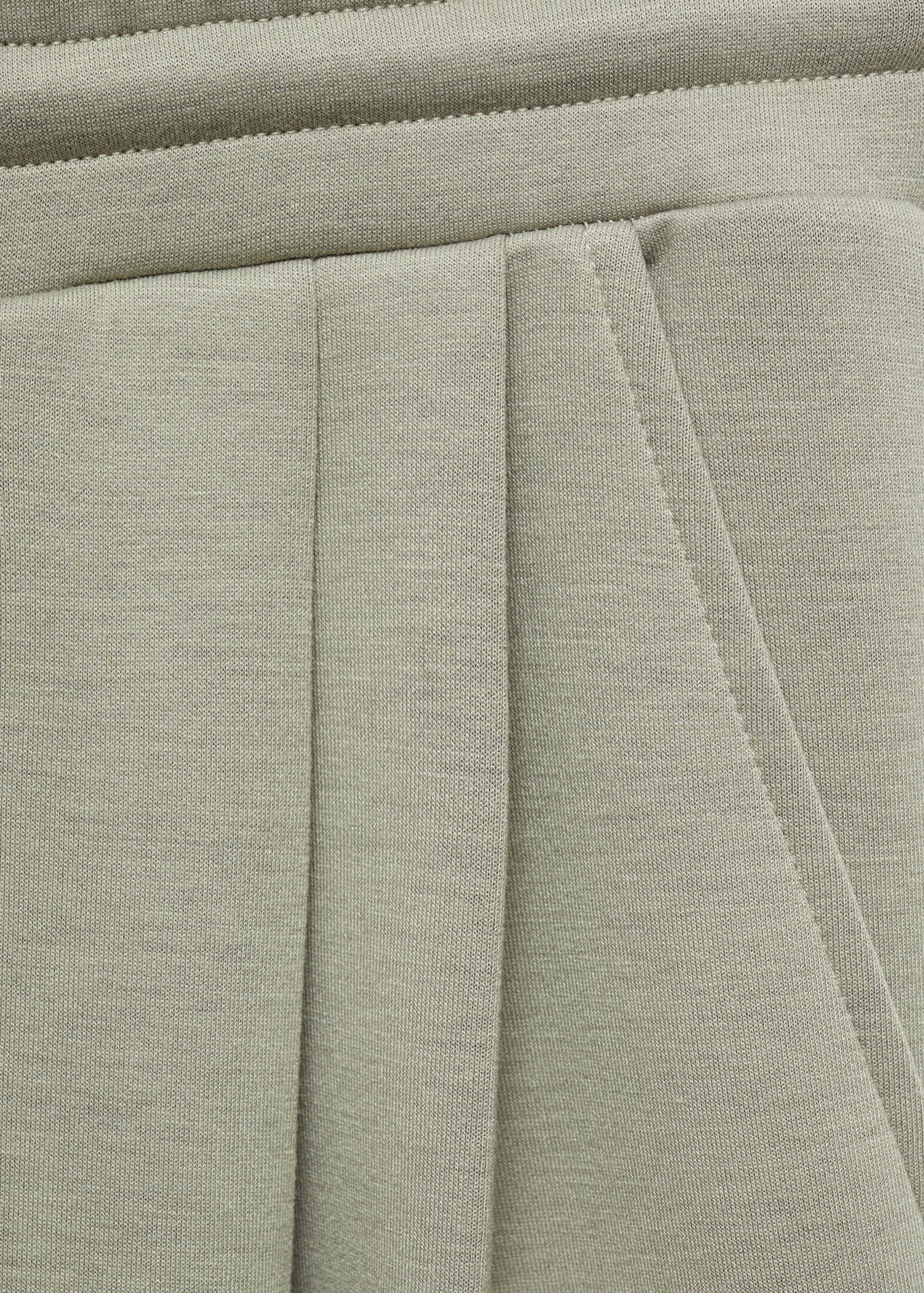 Wide leg pleated jogger trousers - Details of the article 0