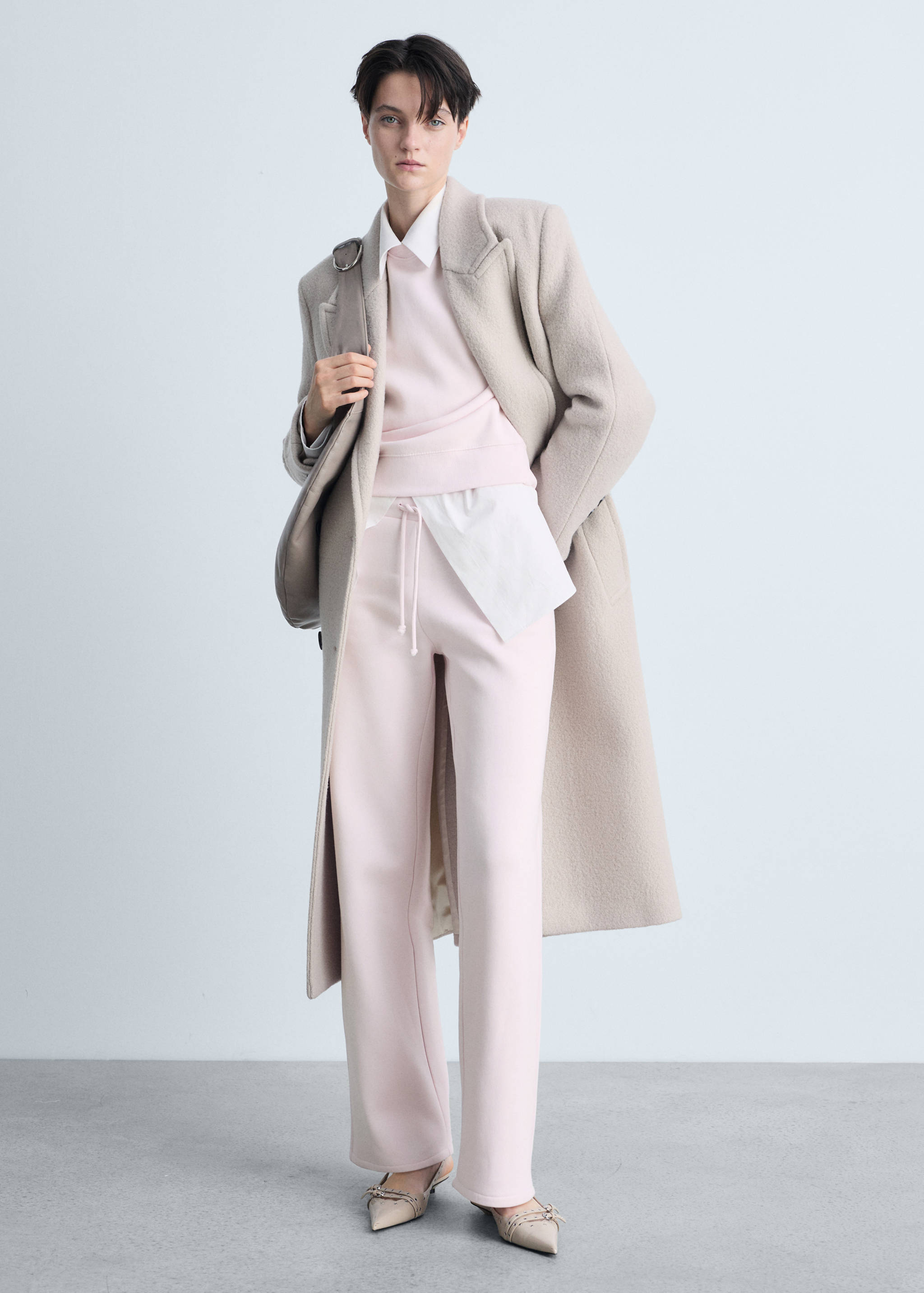 Pantalon de jogging coton wideleg - Plan général