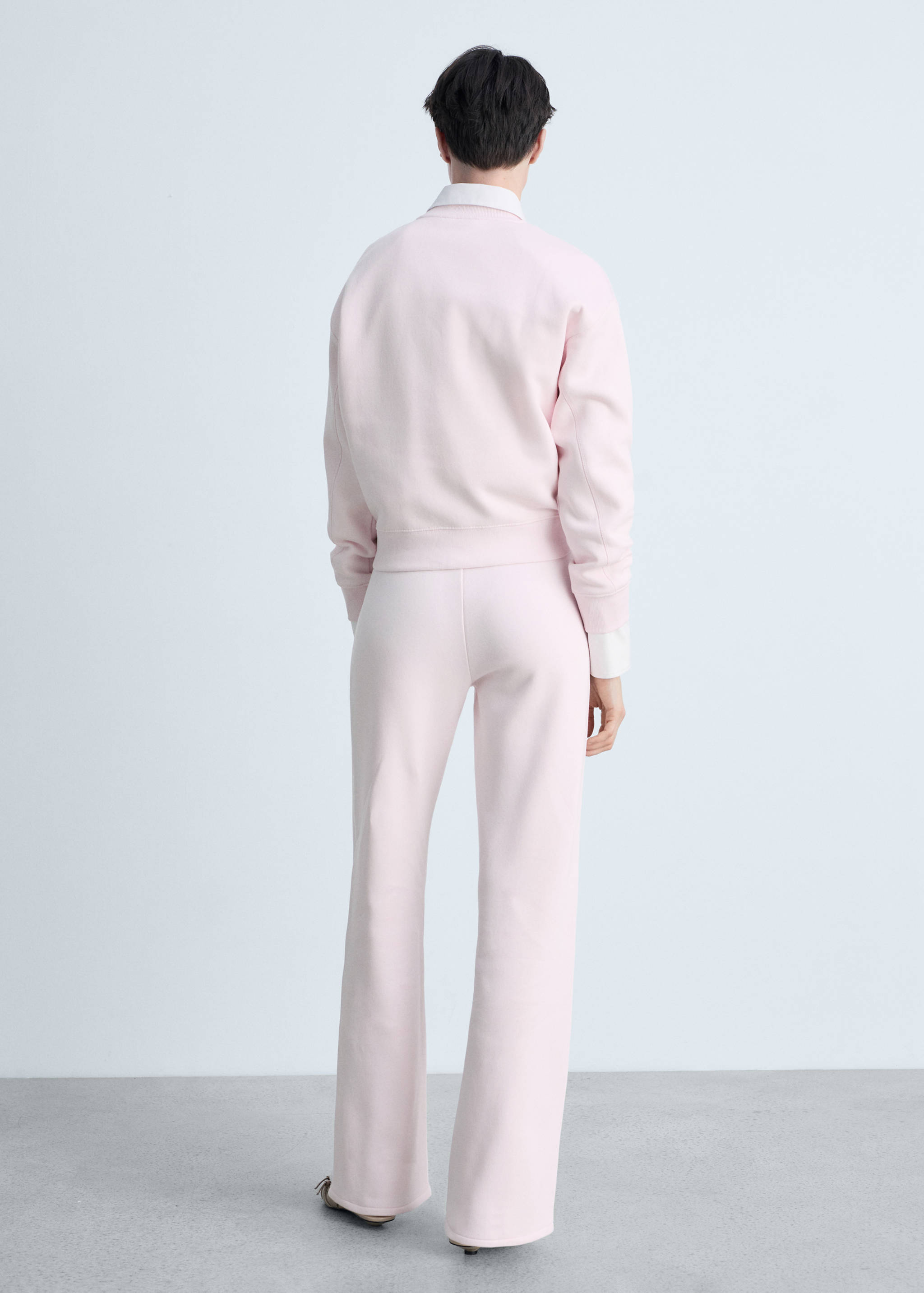 Pantalon de jogging coton wideleg - Verso de l’article