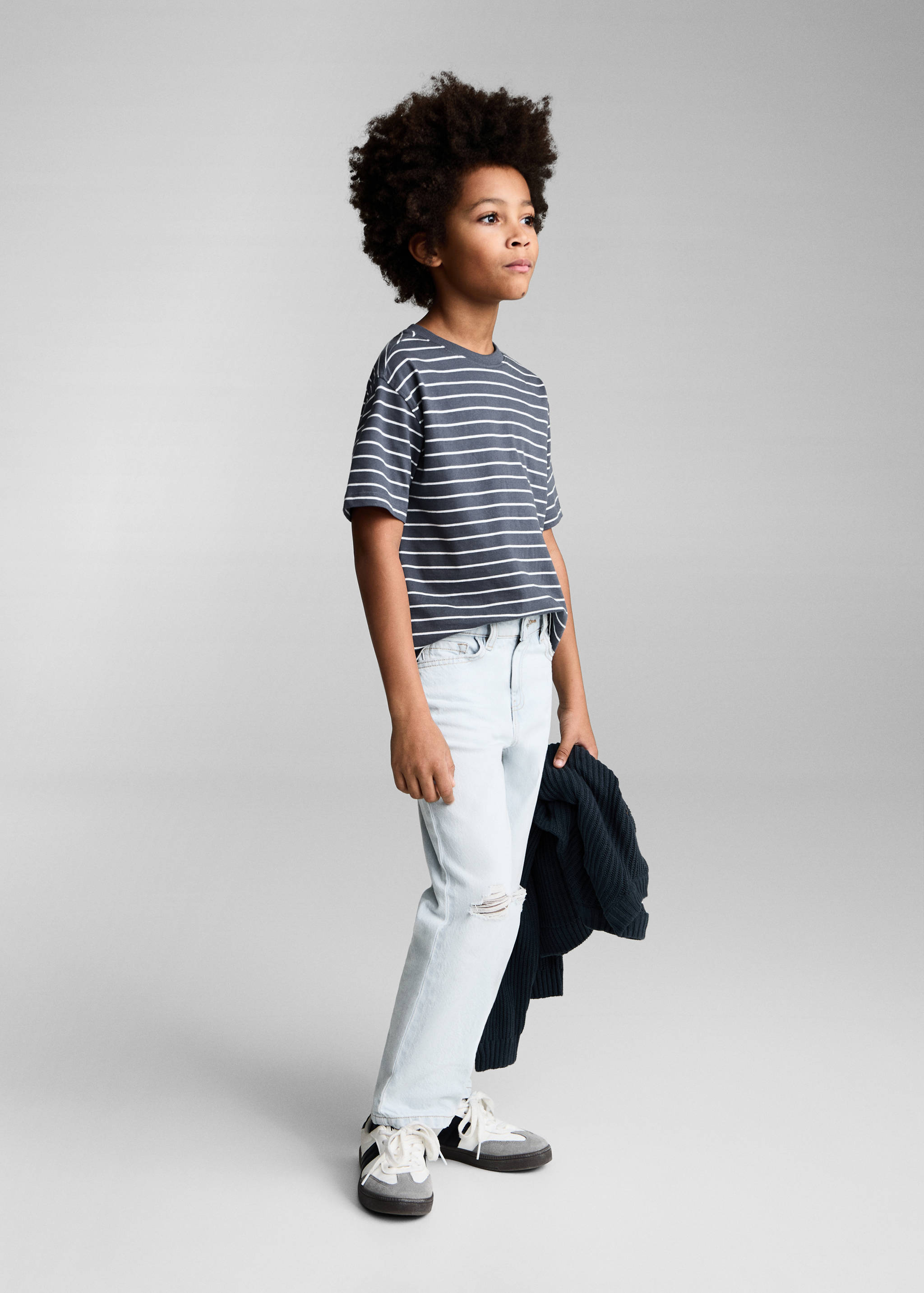 Striped cotton T-shirt - General plane